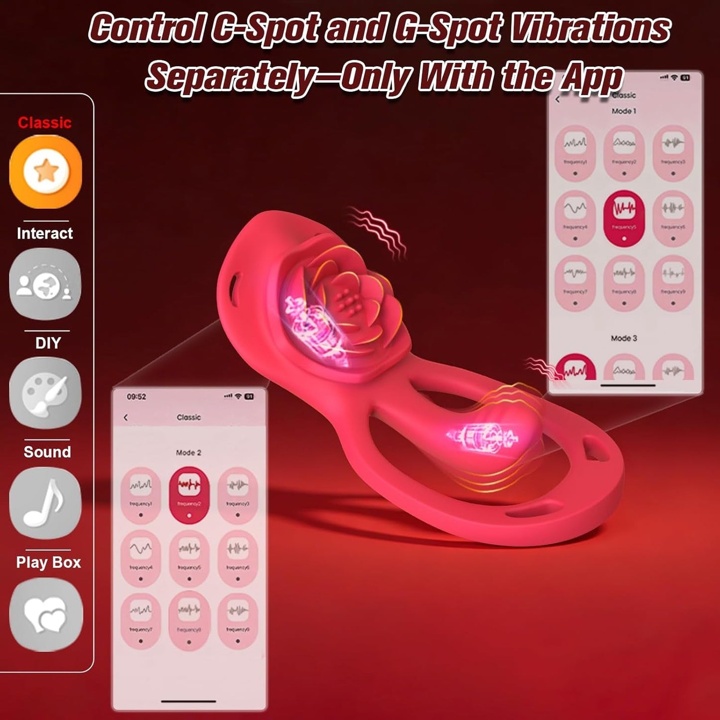 PetalPlay Wearable Couples Rose G - Spot Vibrator - Vixen | Nova Network