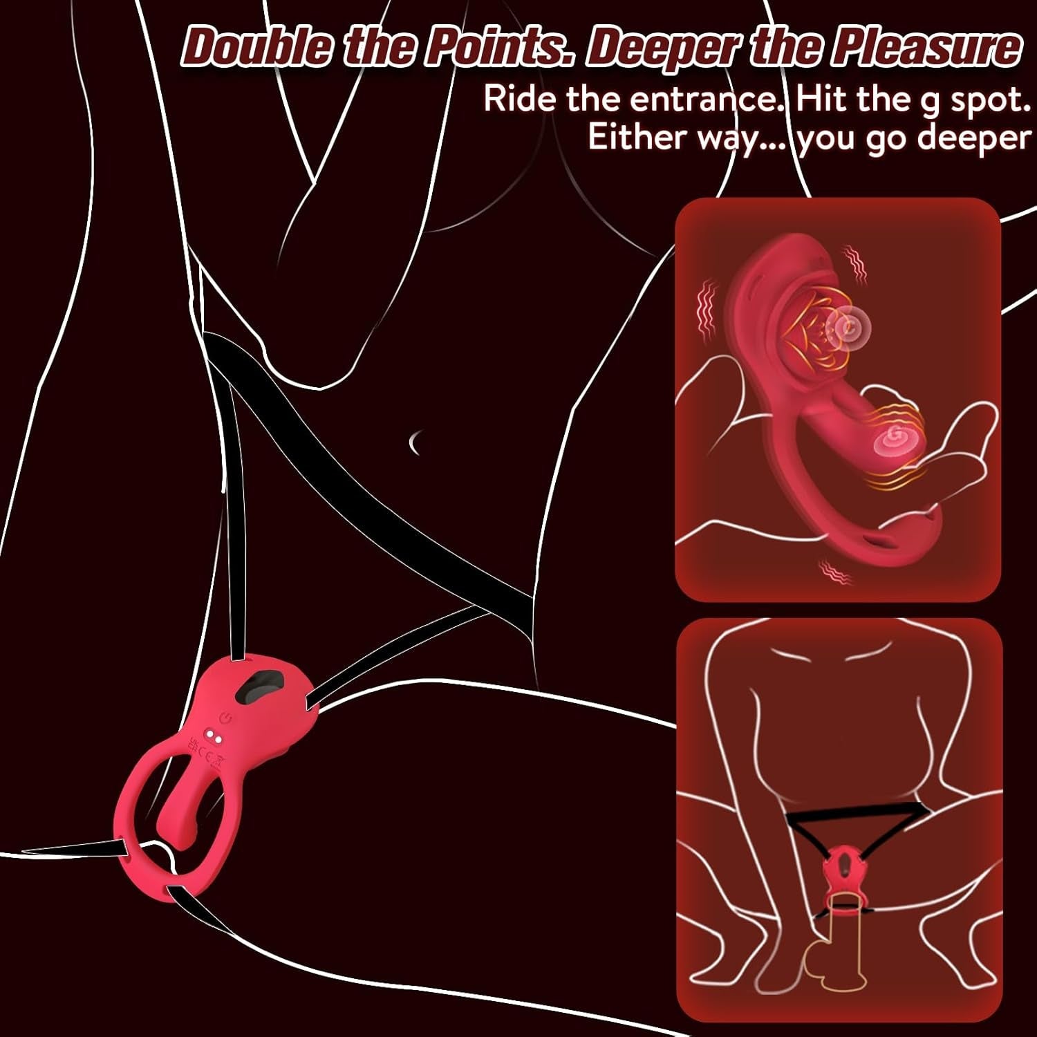PetalPlay Wearable Couples Rose G - Spot Vibrator - Vixen | Nova Network