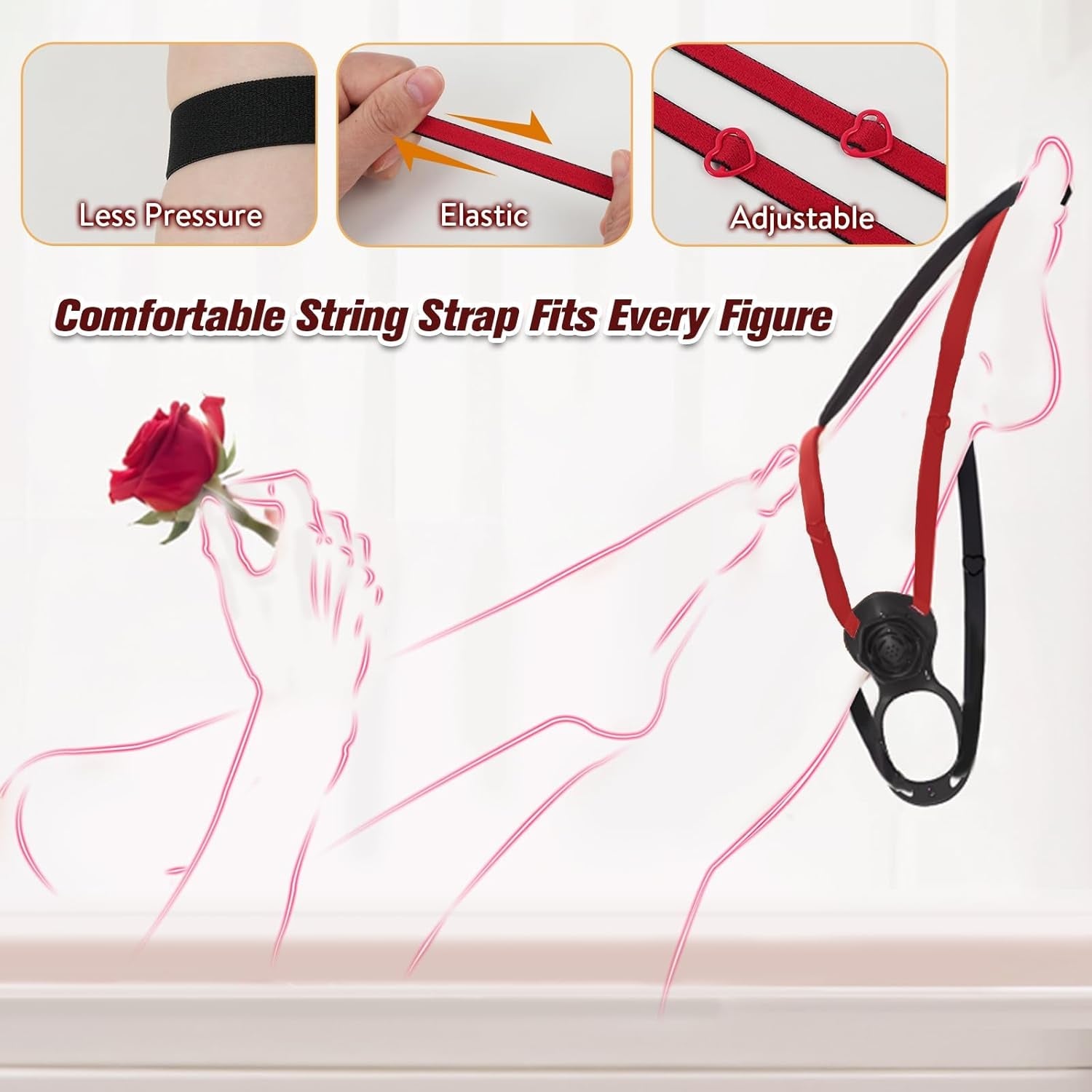 PetalThrob Strap - On Couples Rose Clitoral Vibrator - Vixen | Nova Network