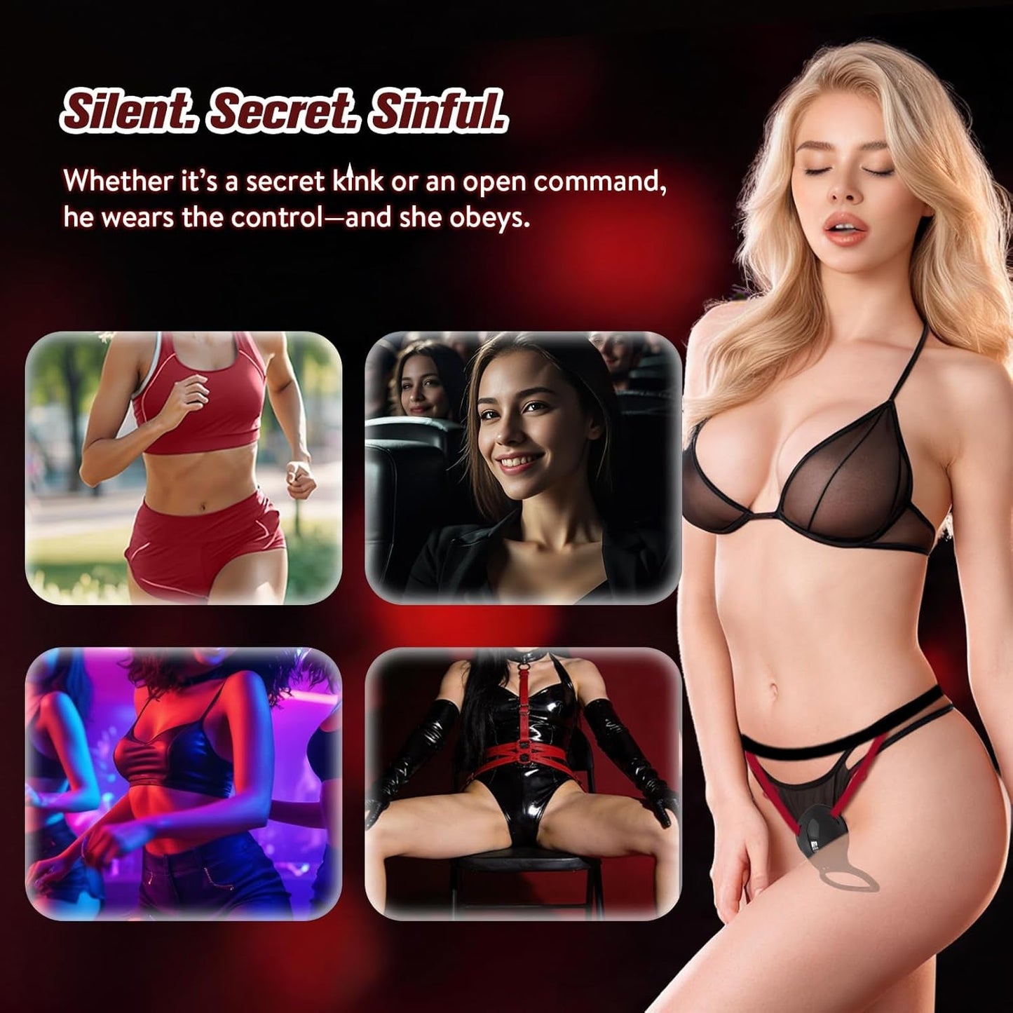 PetalThrob Strap - On Couples Rose Clitoral Vibrator - Vixen | Nova Network