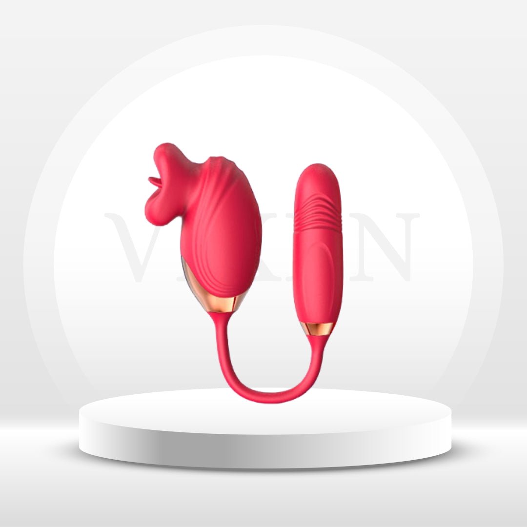 PetalThrust Rose Vibrator – Lick & Thrust 2 - in - 1 - Vixen | Nova Network