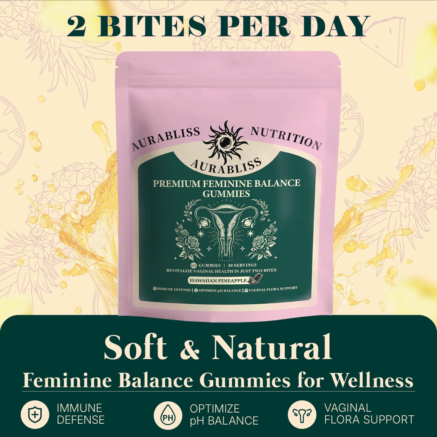 Pineapple Feminine pH Balance Gummies - Vixen | Nova Network