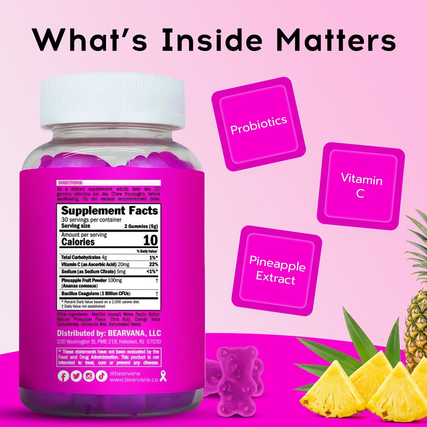 Pineapple Vaginal Probiotic Wellness Gummies - Vixen | Nova Network