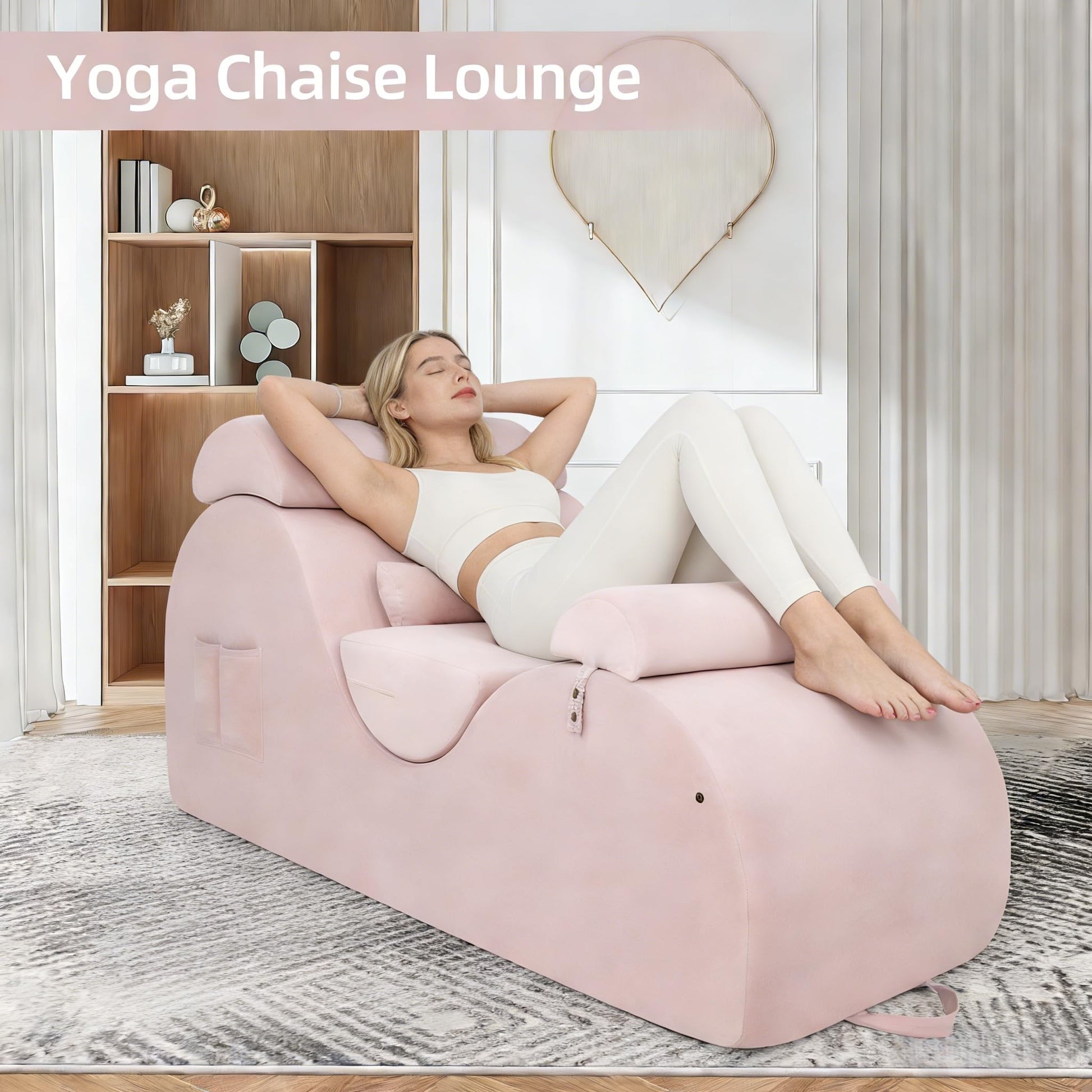 Pink Ergonomic Curved Premium Sex Chaise - Vixen | Nova Network