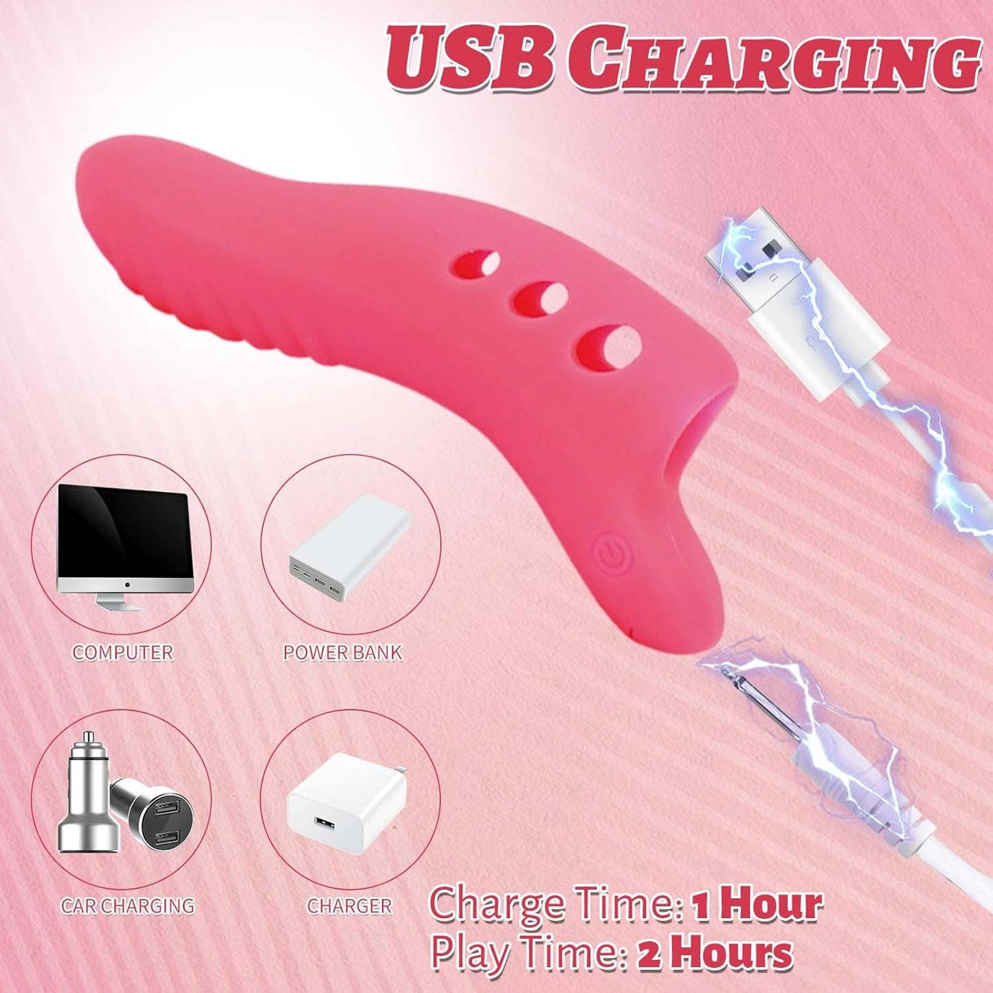 PinkFlick Mini Couples Finger Vibrator - Vixen | Nova Network