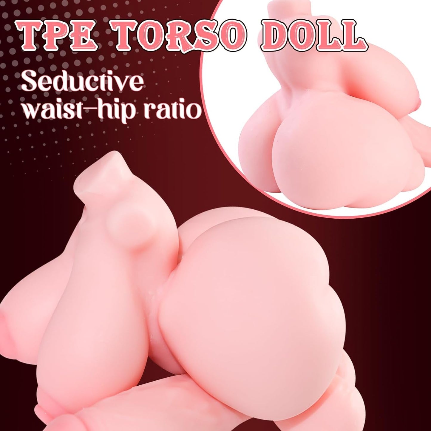 PixieMax Mini Trans Torso Sex Doll | 7" Dildo & Curves - Vixen Adult Playroom
