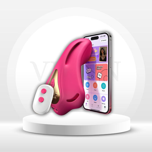 PlayMate App-Control Wearable Butterfly Couples Vibrator - Vixen | Nova Network