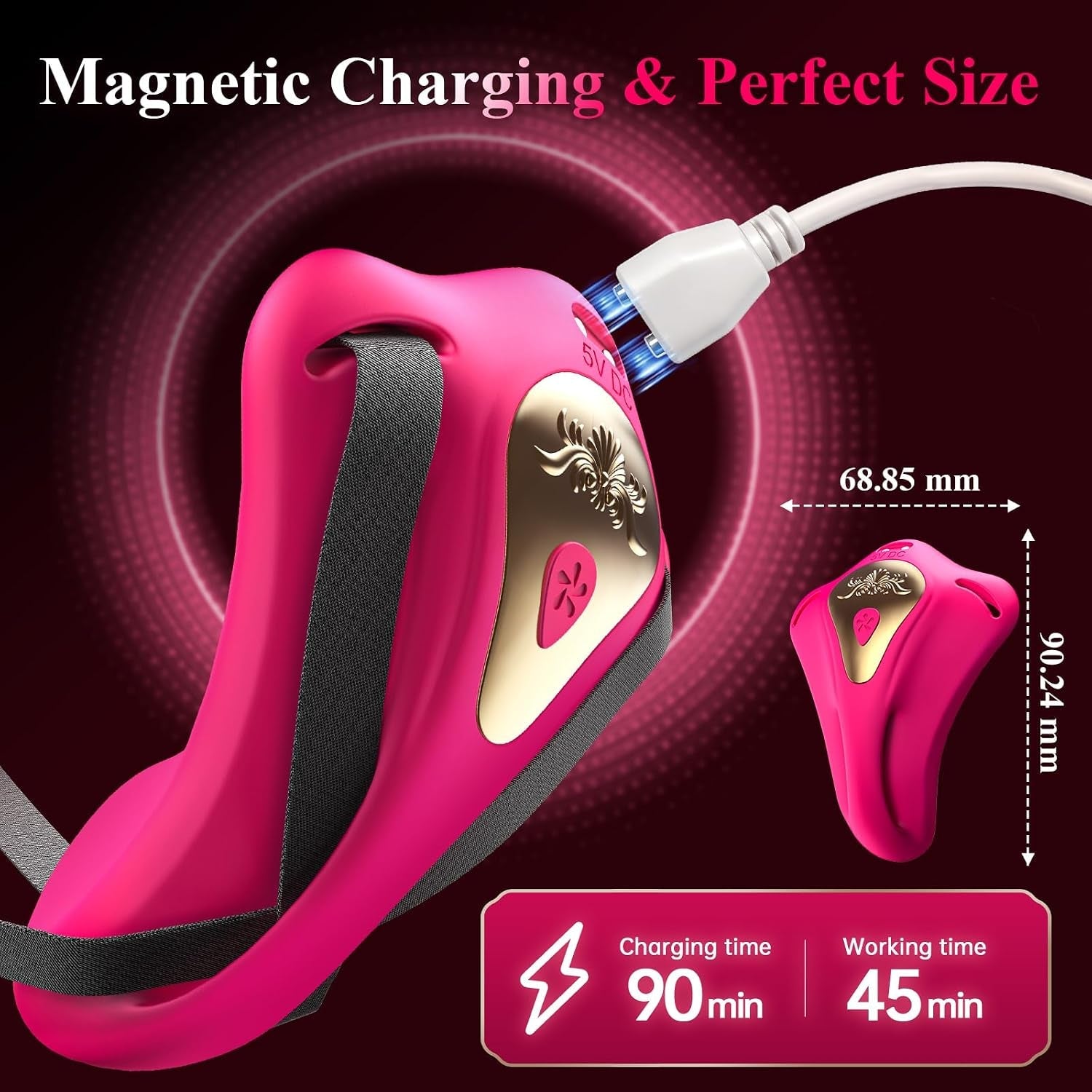 PlayMate App-Control Wearable Butterfly Couples Vibrator - Vixen | Nova Network