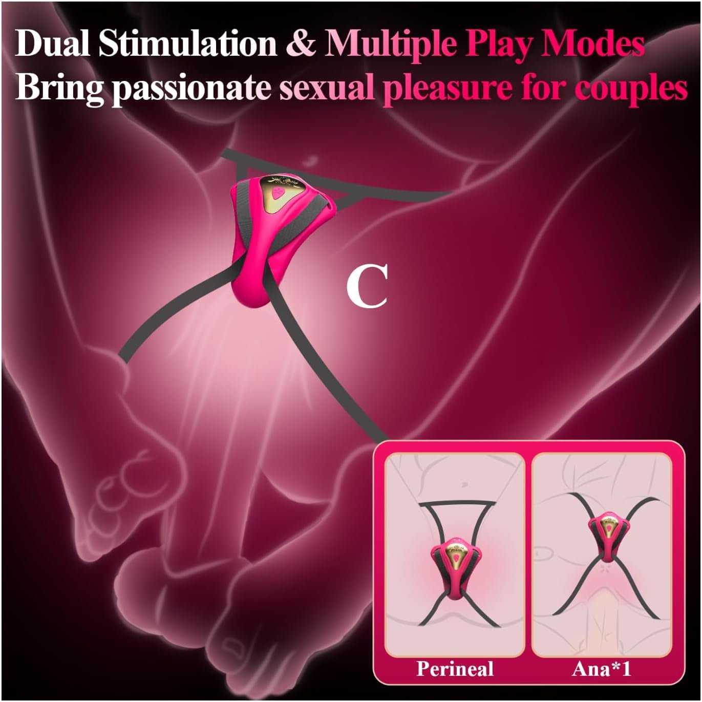 PlayMate App-Control Wearable Butterfly Couples Vibrator - Vixen | Nova Network
