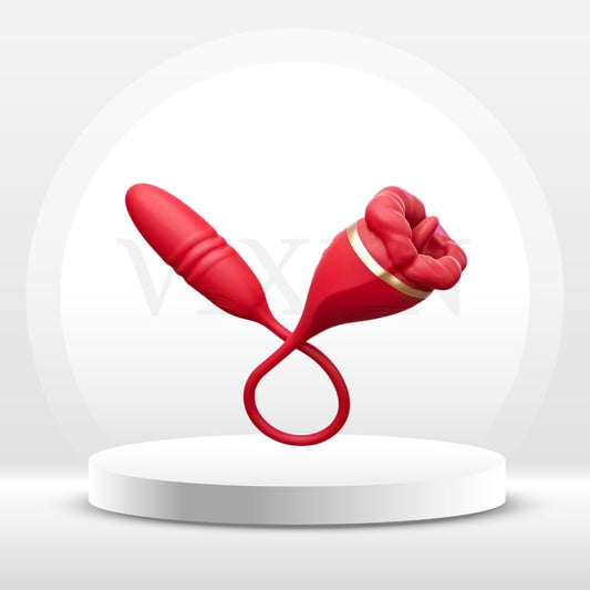 PleasureMax 3 - in - 1 Tongue Vibrator - Vixen | Nova Network