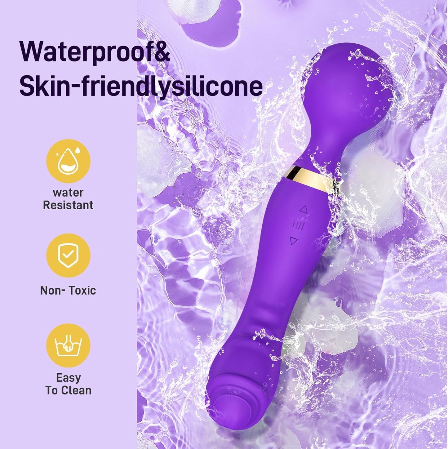 PlumVolt Dual Stimulation Wand Vibrator - Vixen | Nova Network