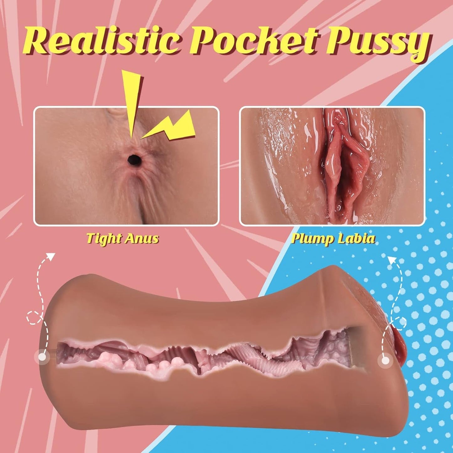 PlushRidge Dual-Ended Pocket Pussy Stroker - Vixen | Nova Network