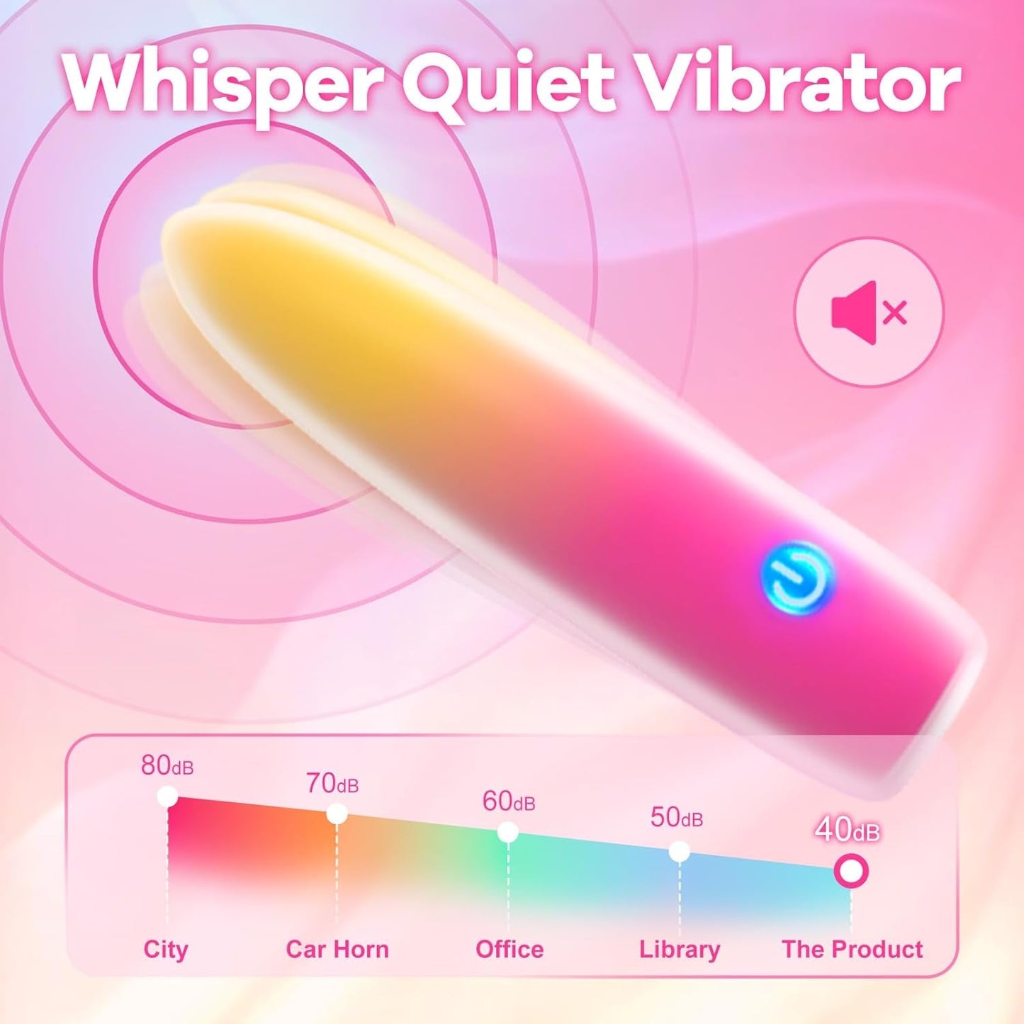 PocketSpark Mini Bullet Vibrator – 10 Modes, Waterproof & Quiet - Vixen Adult Playroom