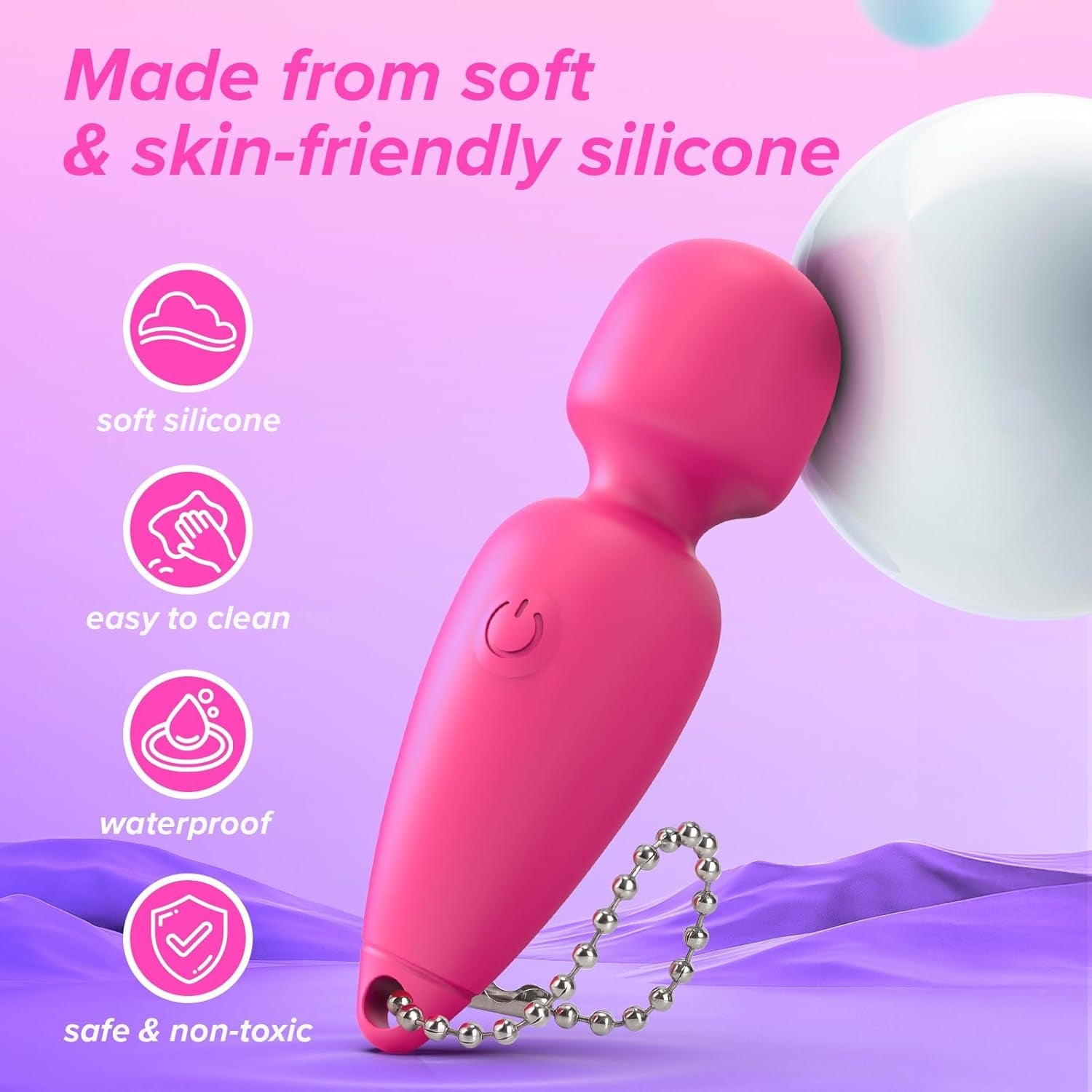 PocketWand Mini Bullet Wand Vibrator - Vixen | Nova Network