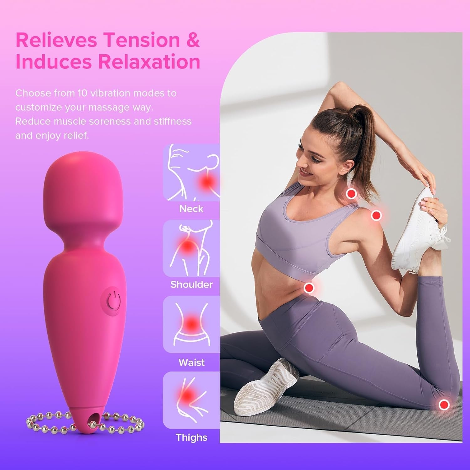 PocketWand Mini Bullet Wand Vibrator - Vixen | Nova Network