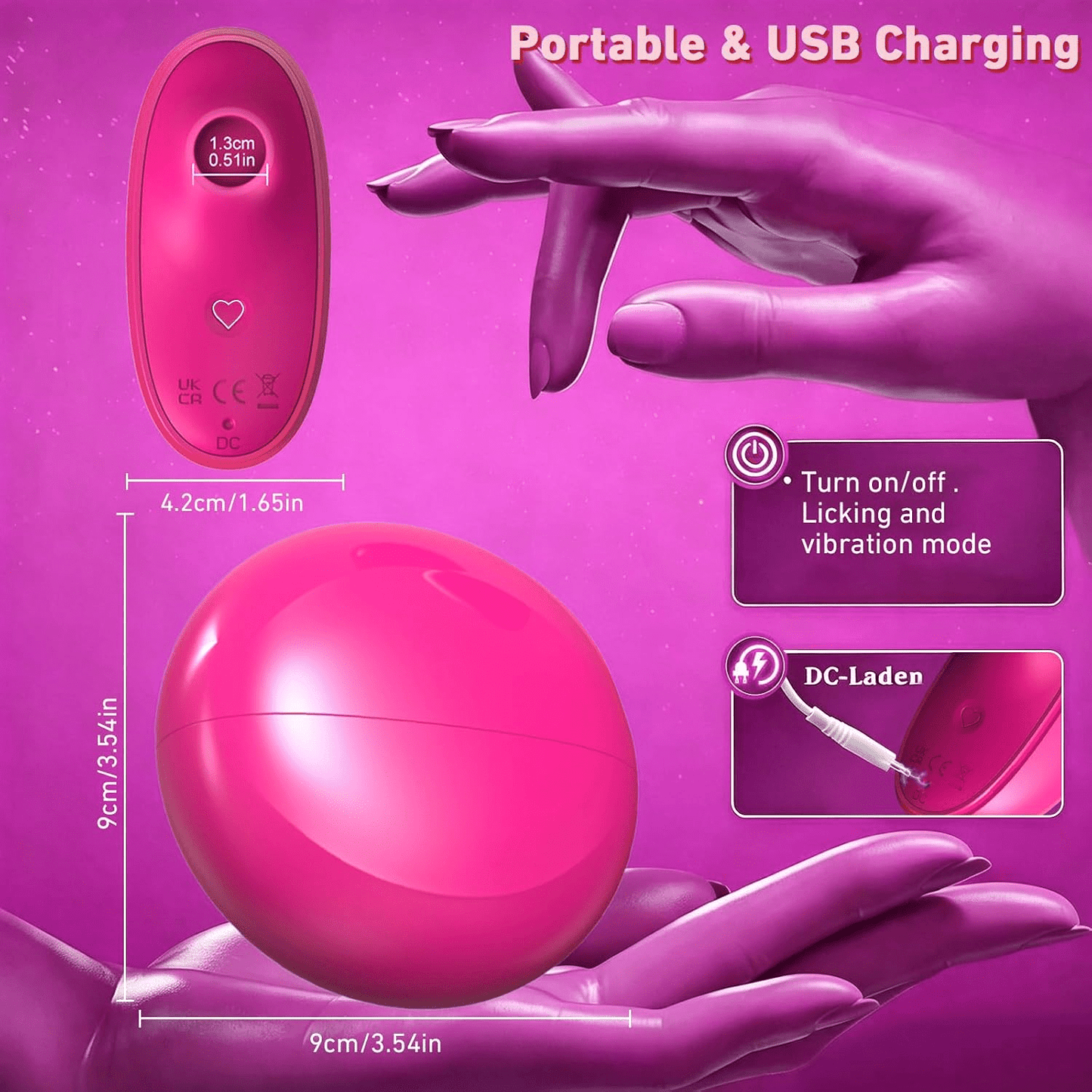 PowderPuff Clitoral Sucking Vibrator – 10 Modes, Discreet & Silent - Vixen Adult Playroom