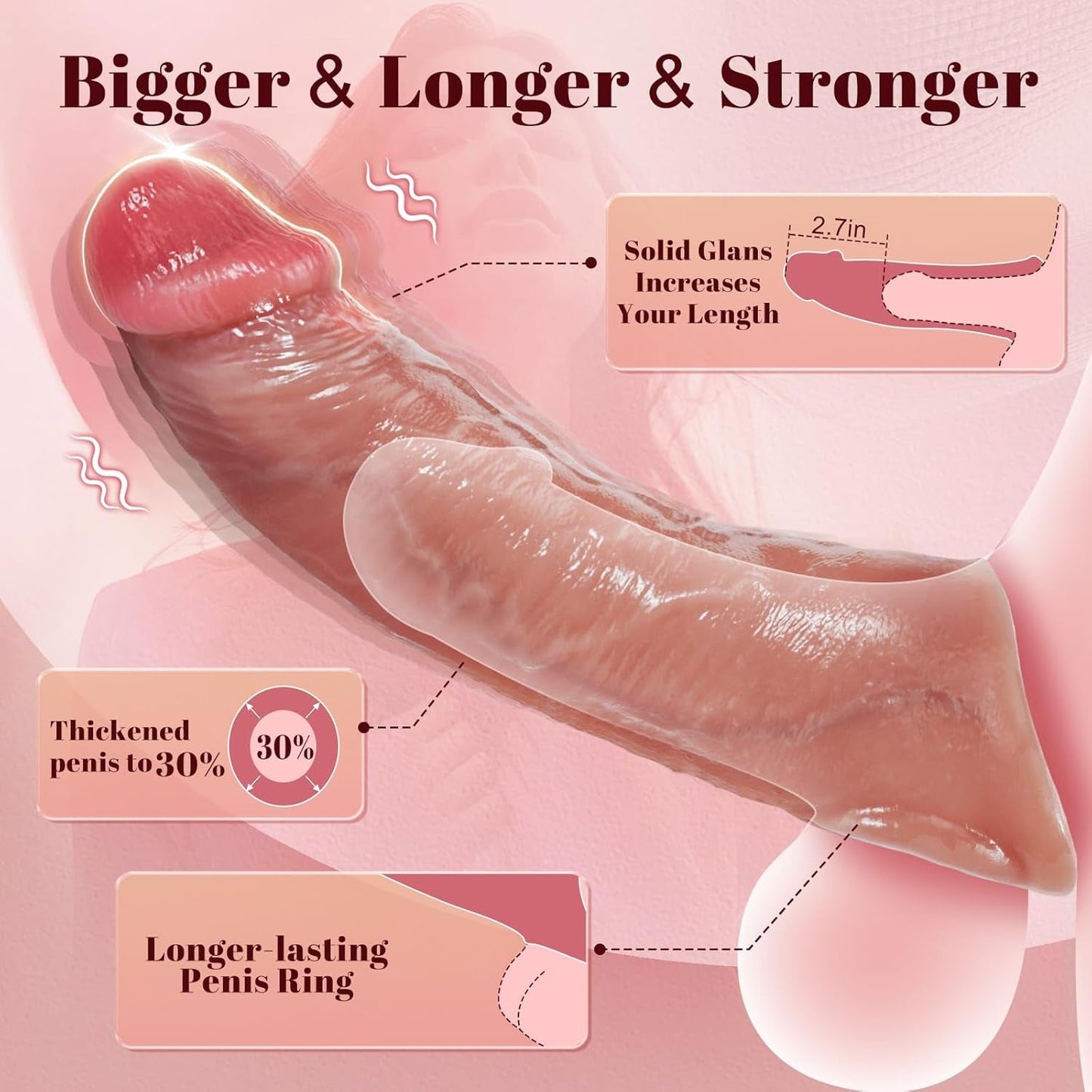 PowerFit Vibrating Remote Control Penis Sleeve - Vixen | Nova Network