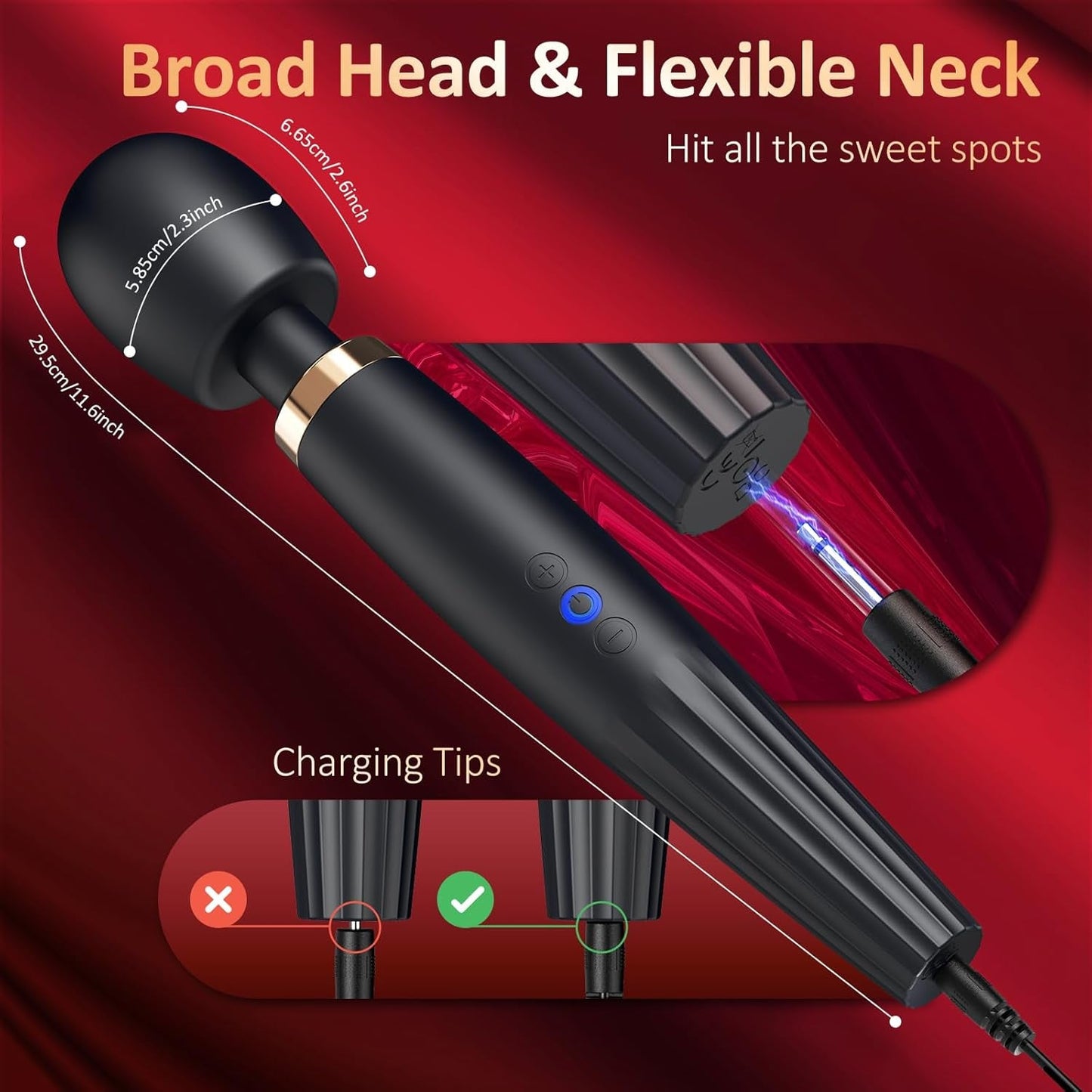 PowerGrip Premium Wand Vibrator - Vixen | Nova Network