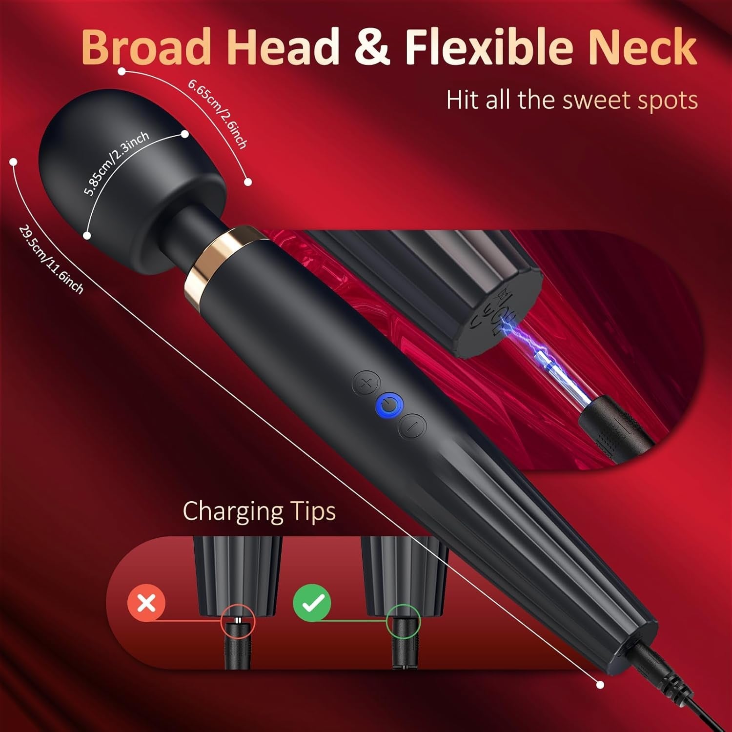 PowerGrip Premium Wand Vibrator - Vixen | Nova Network