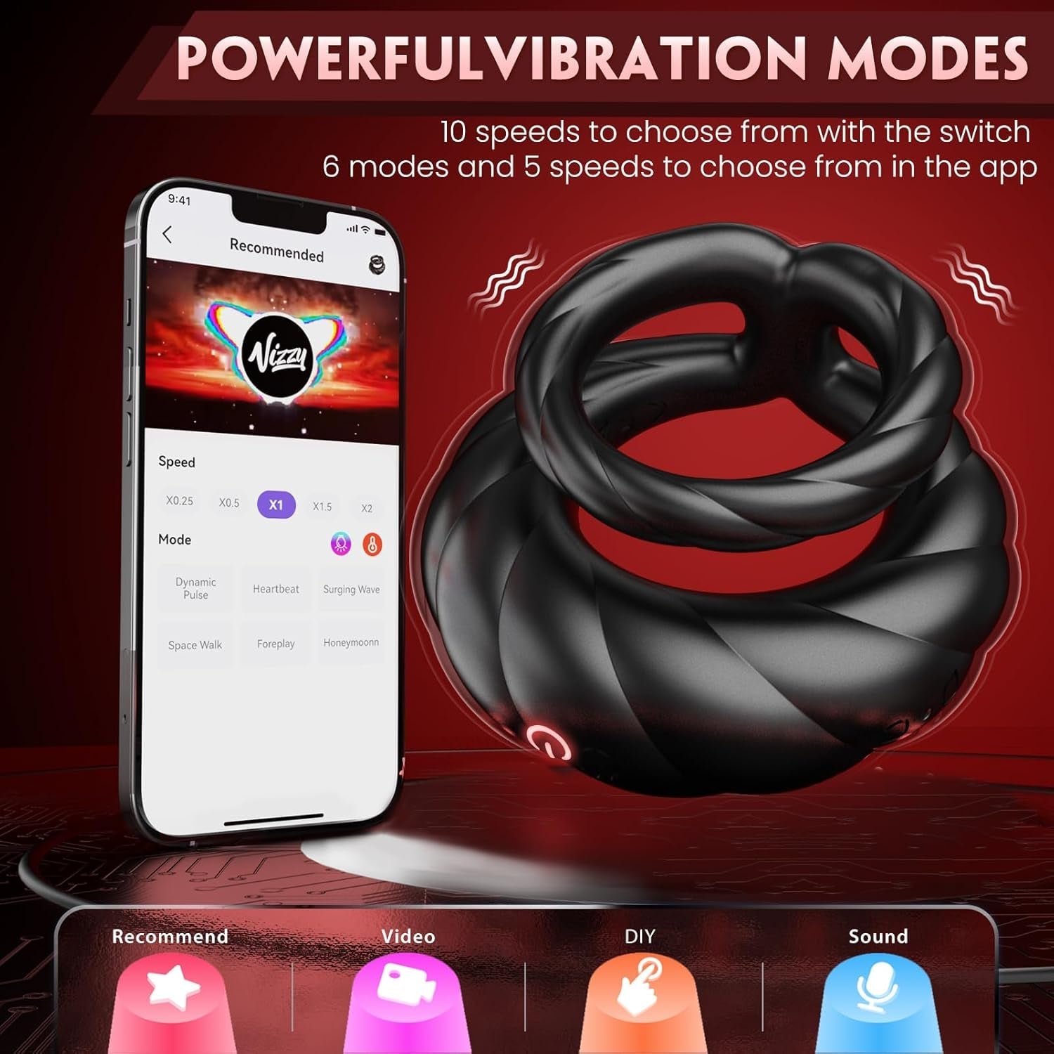 Dual Vibrating Cock Ring for Harder, Longer Play Vixen | Nova Network Dual Vibrating Cock Ring for Harder, Longer Play Vixen | Nova Network