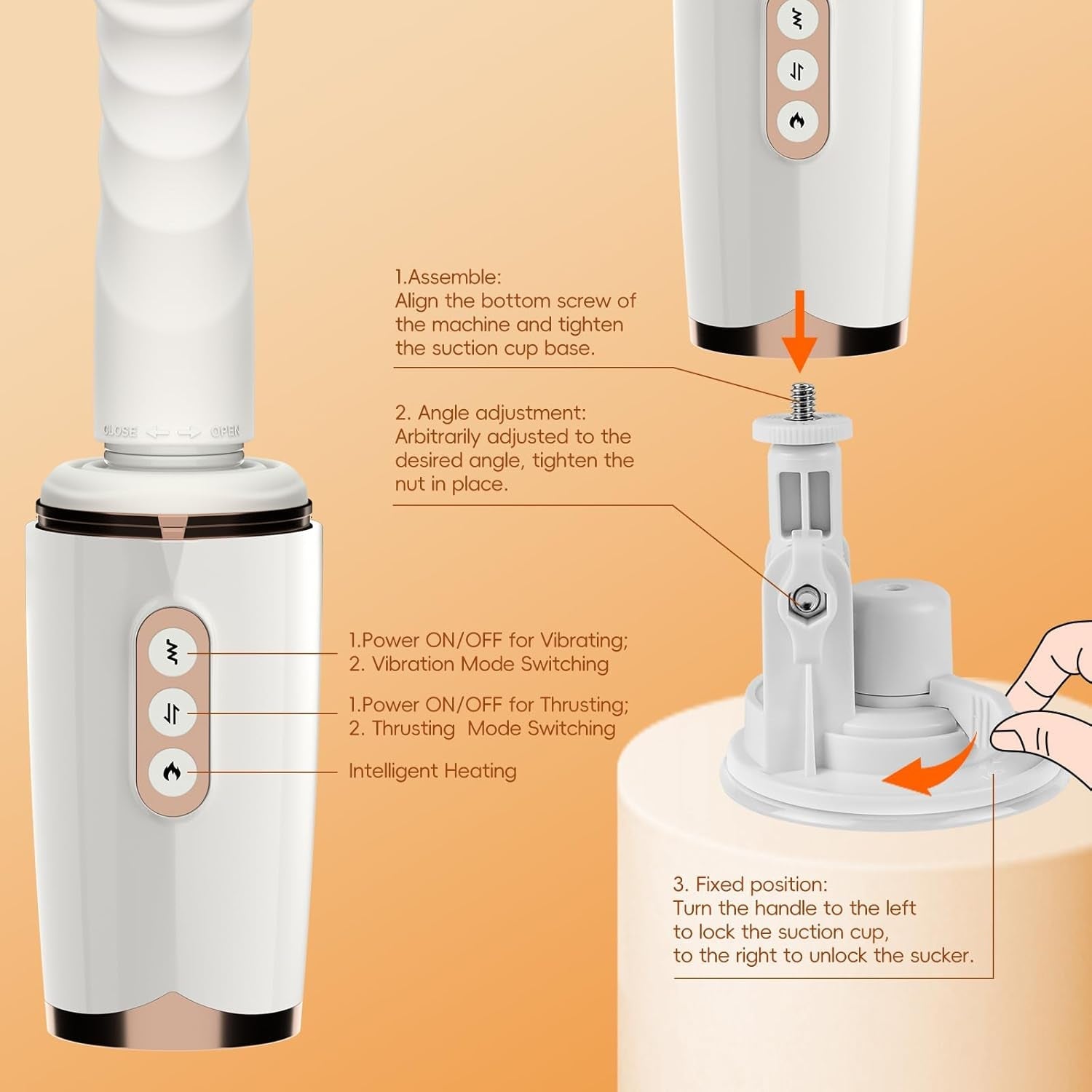 Thrusting Heated Dildo Machine with Suction Base Vixen | Nova Network Thrusting Heated Dildo Machine with Suction Base Vixen | Nova Network