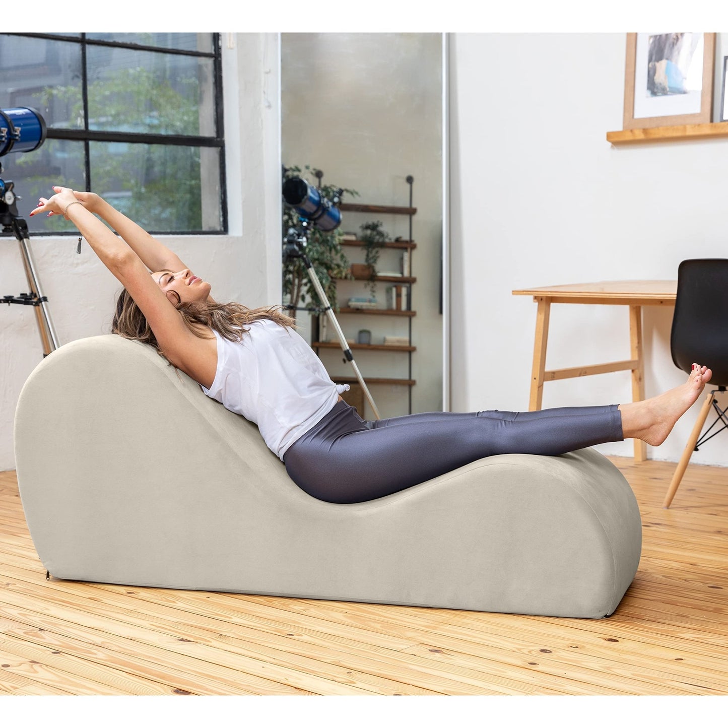 Premium Beige Intimate Lounge Sex Chaise - Vixen | Nova Network