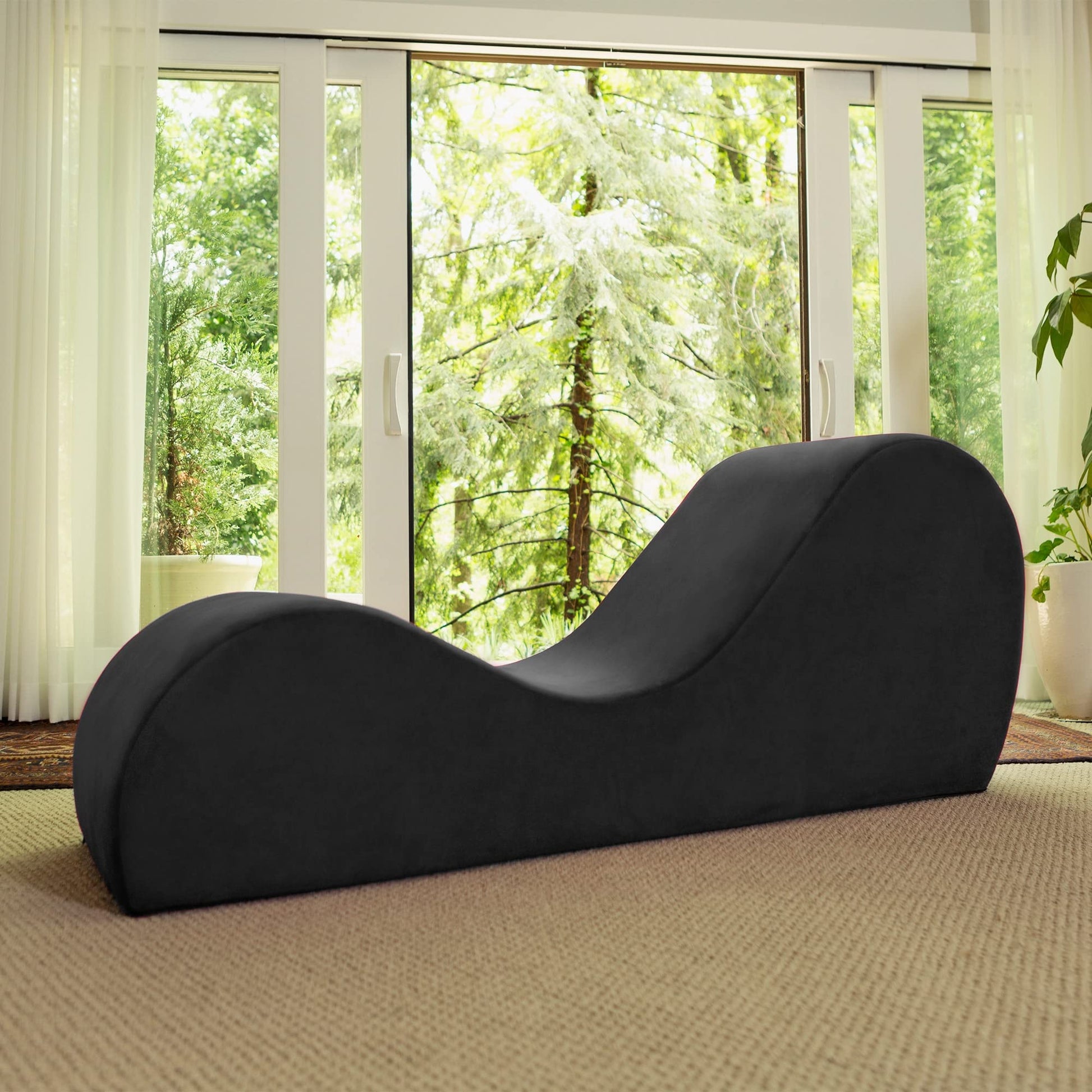 Premium Black Intimate Lounge Sex Chaise - Vixen | Nova Network