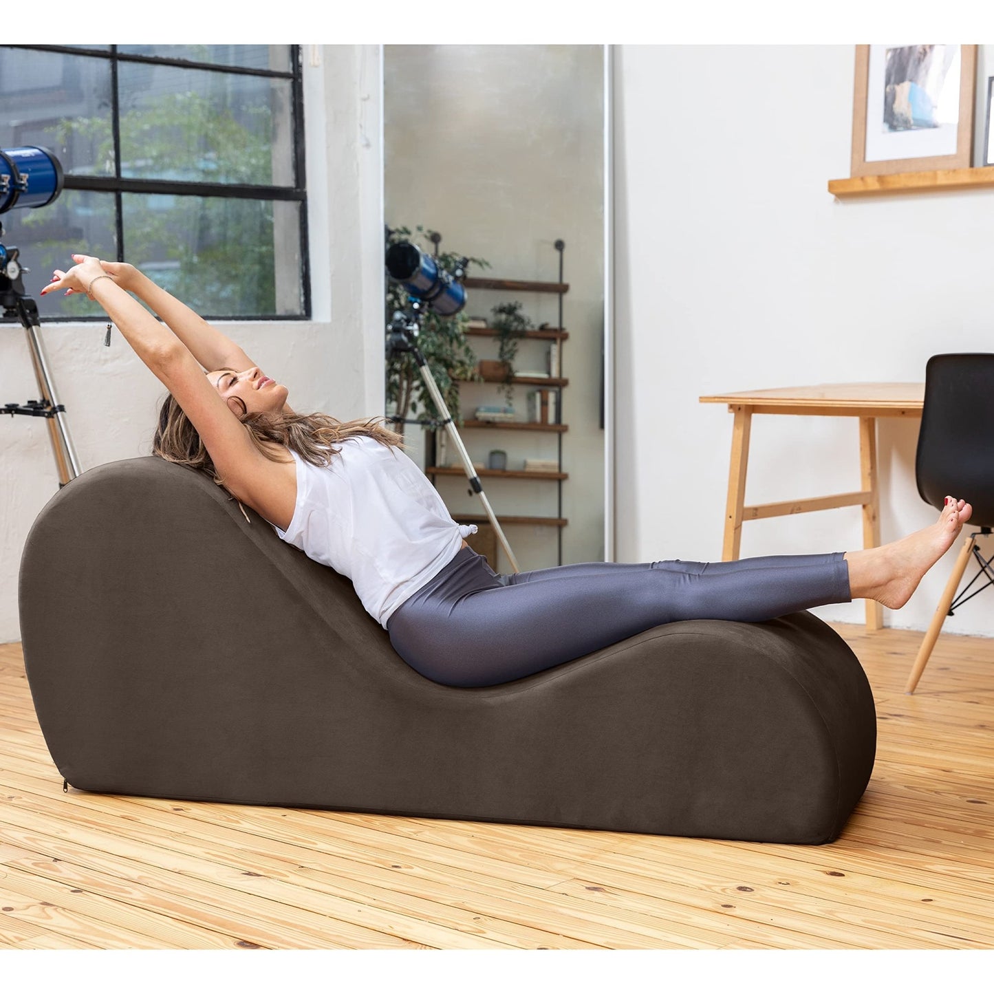 Premium Brown Intimate Lounge Sex Chaise - Vixen | Nova Network