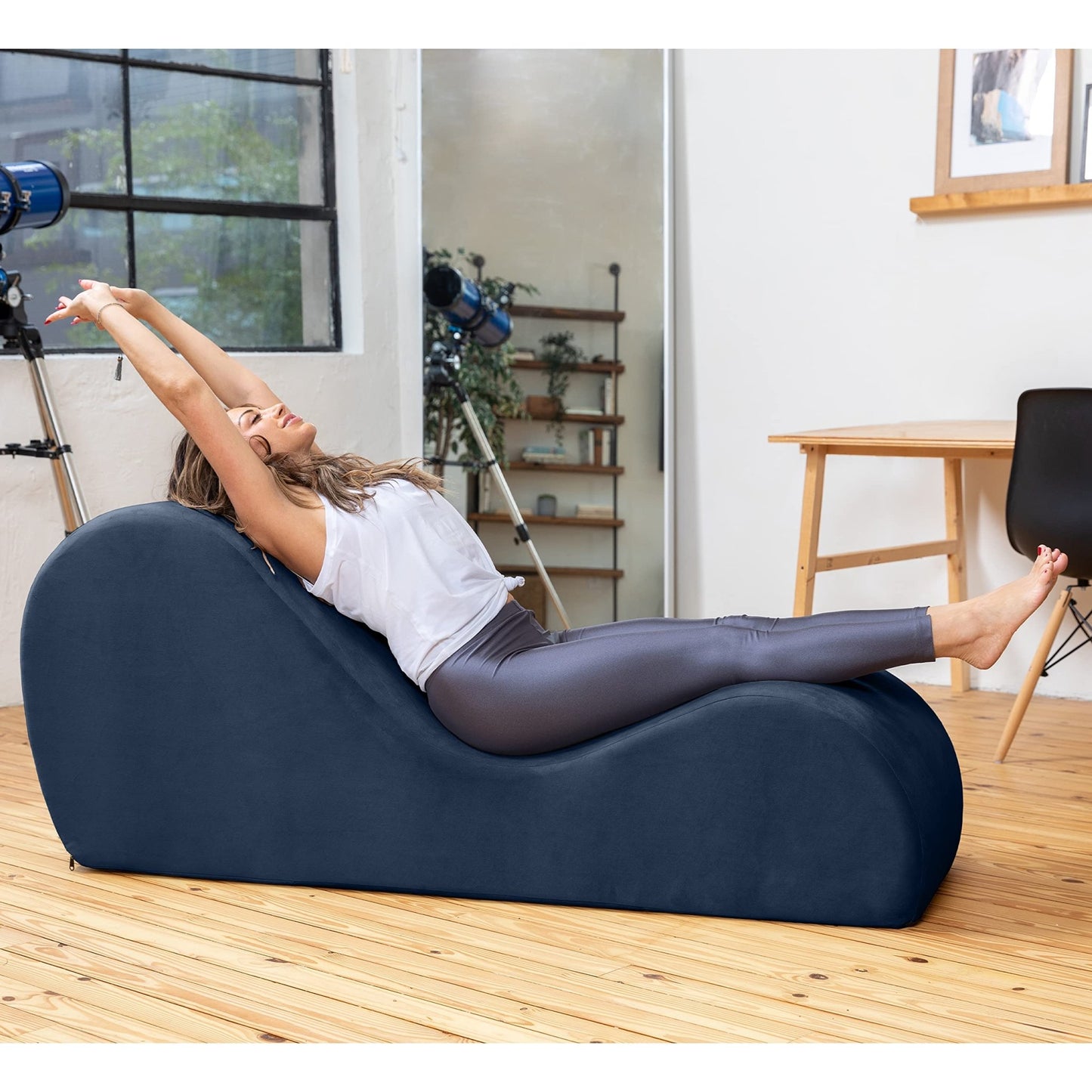 Premium Ink Blue Intimate Lounge Sex Chaise - Vixen | Nova Network