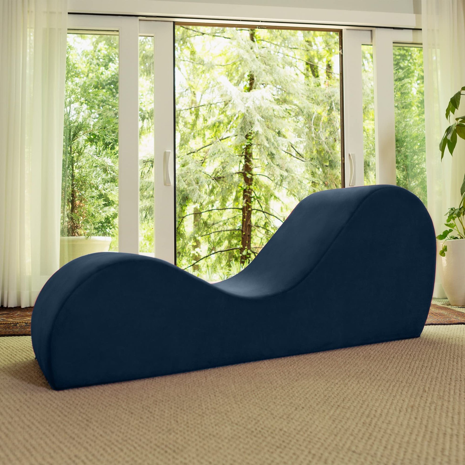 Premium Ink Blue Intimate Lounge Sex Chaise - Vixen | Nova Network