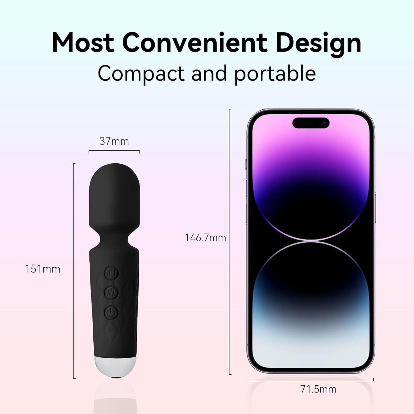 PrismPulse Whisper - Quiet Vibrating Wand Massager - Vixen | Nova Network