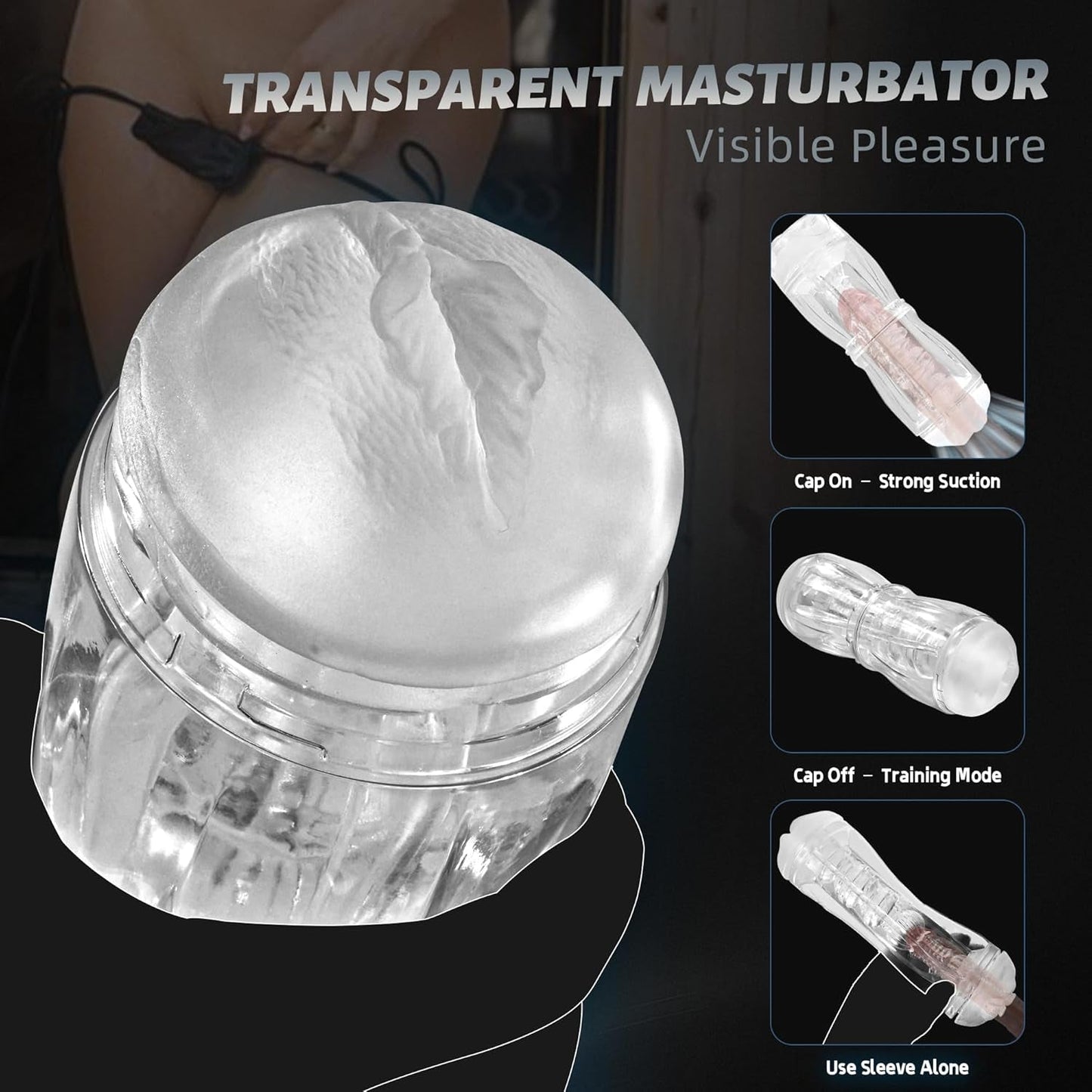 PrismVault Clear Dual Entry Male Stroker Fleshlight - Vixen | Nova Network