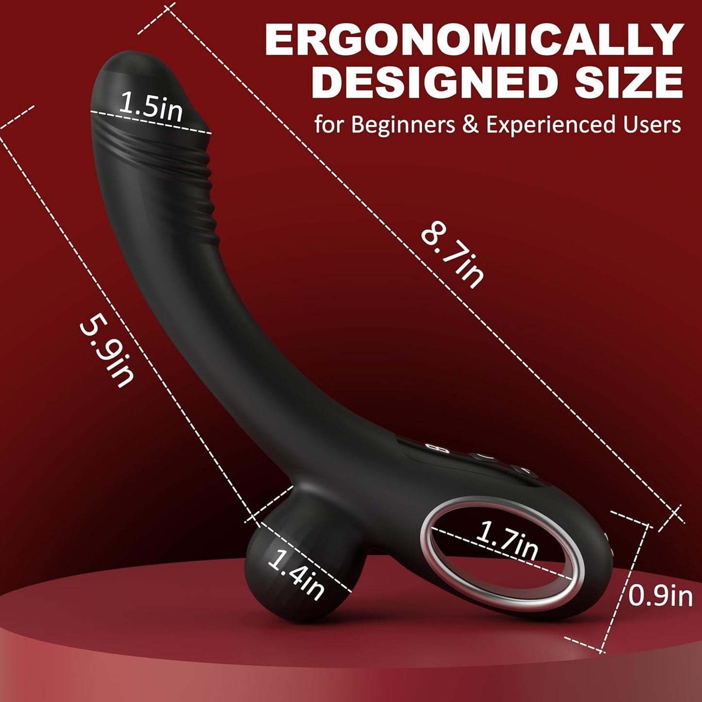 ProSpot Prostate Massager Vibrator 9 Modes One-Key - Vixen | Nova Network