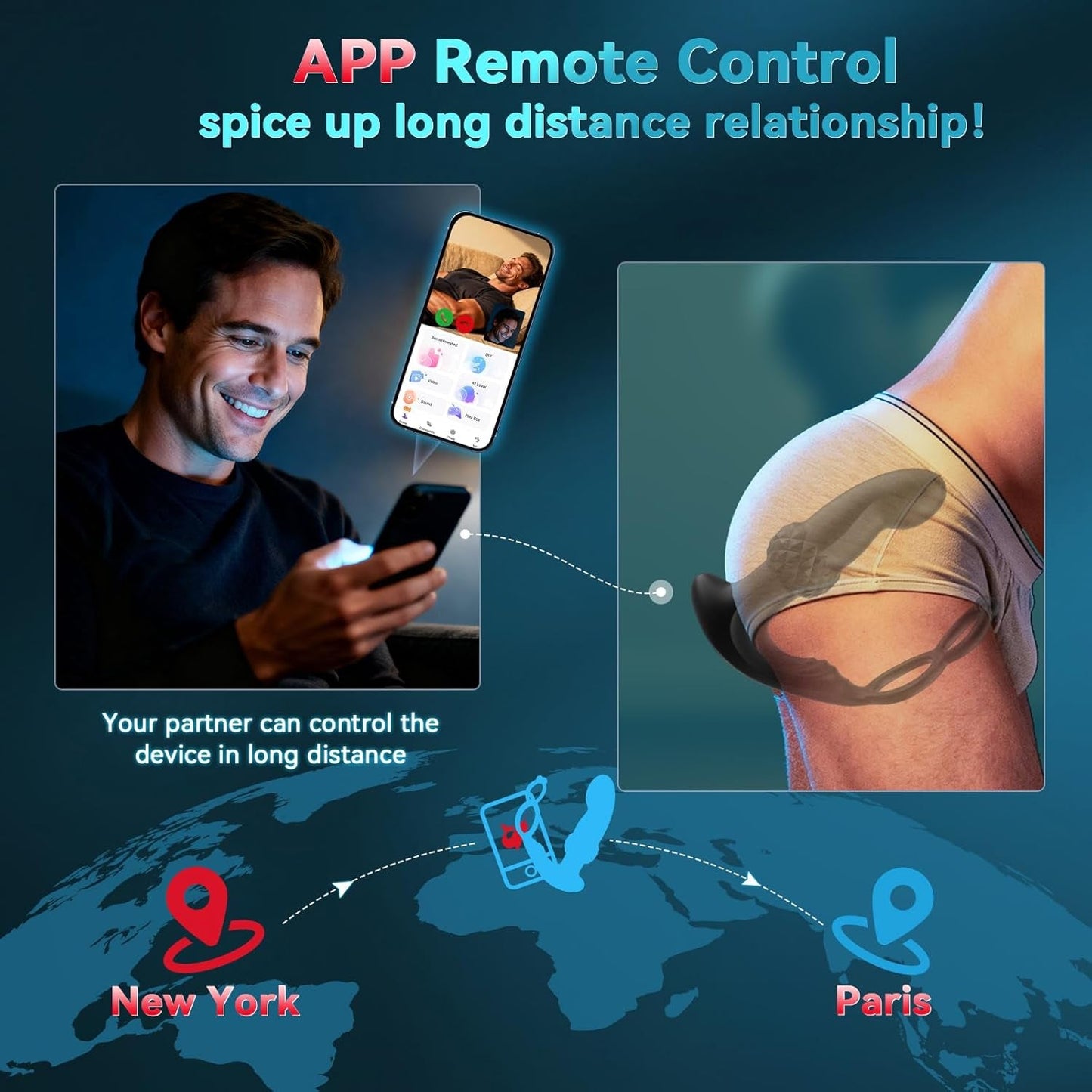 Prostate Massager Anal Vibrator, AI Sync Male Sex Toys for Men Sex Toy Anal Plug Anal Toys Adult Toys Male Vibrator Butt Plug for Women Remote Control with 7 Wiggling Vibrating Ring Gels & Oils - Vixen | Nova Network