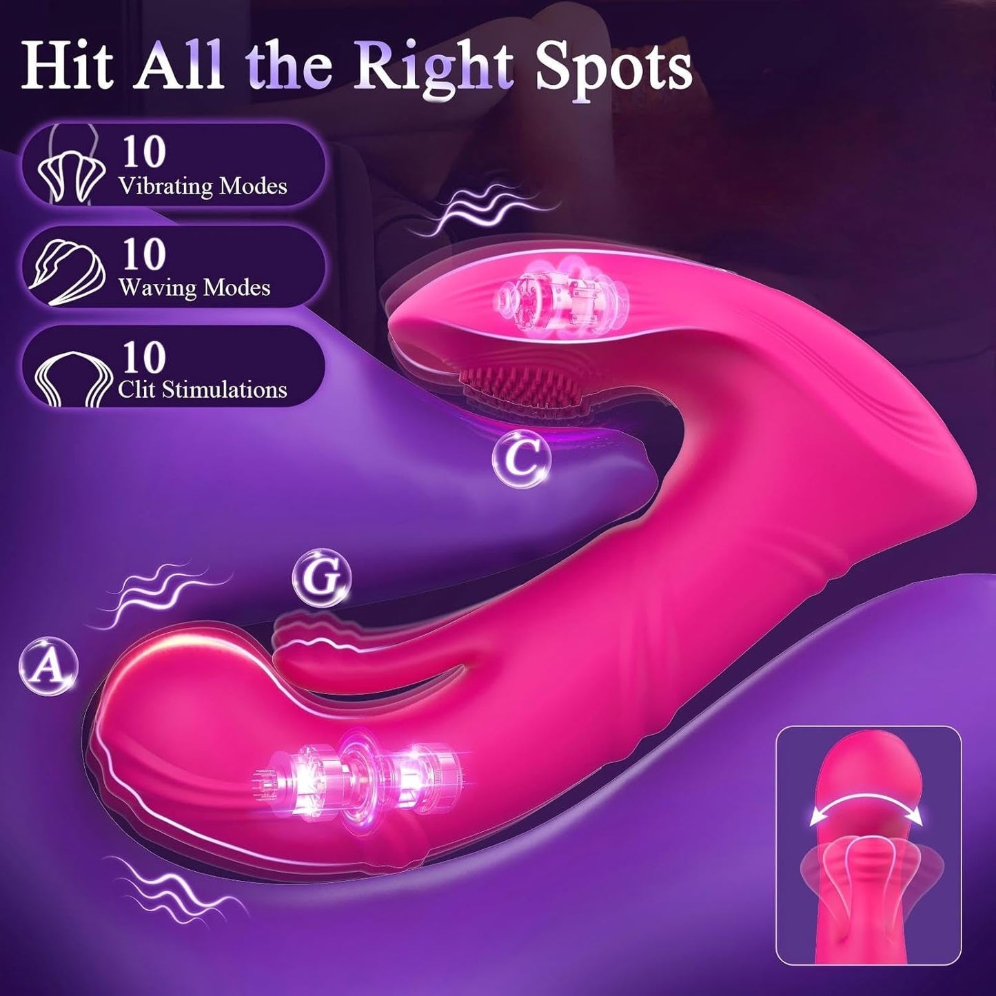 PulseButterfly App/Remote Control Wearable Couples Dildo Vibrator - Vixen | Nova Network