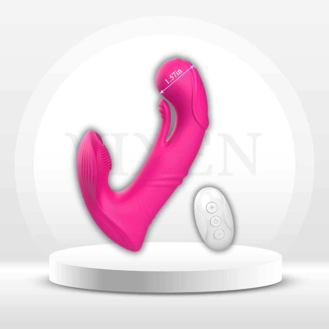 PulseButterfly App/Remote Control Wearable Couples Dildo Vibrator - Vixen | Nova Network