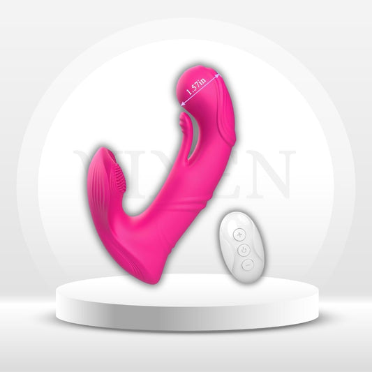 PulseButterfly App/Remote Control Wearable Couples Dildo Vibrator - Vixen | Nova Network