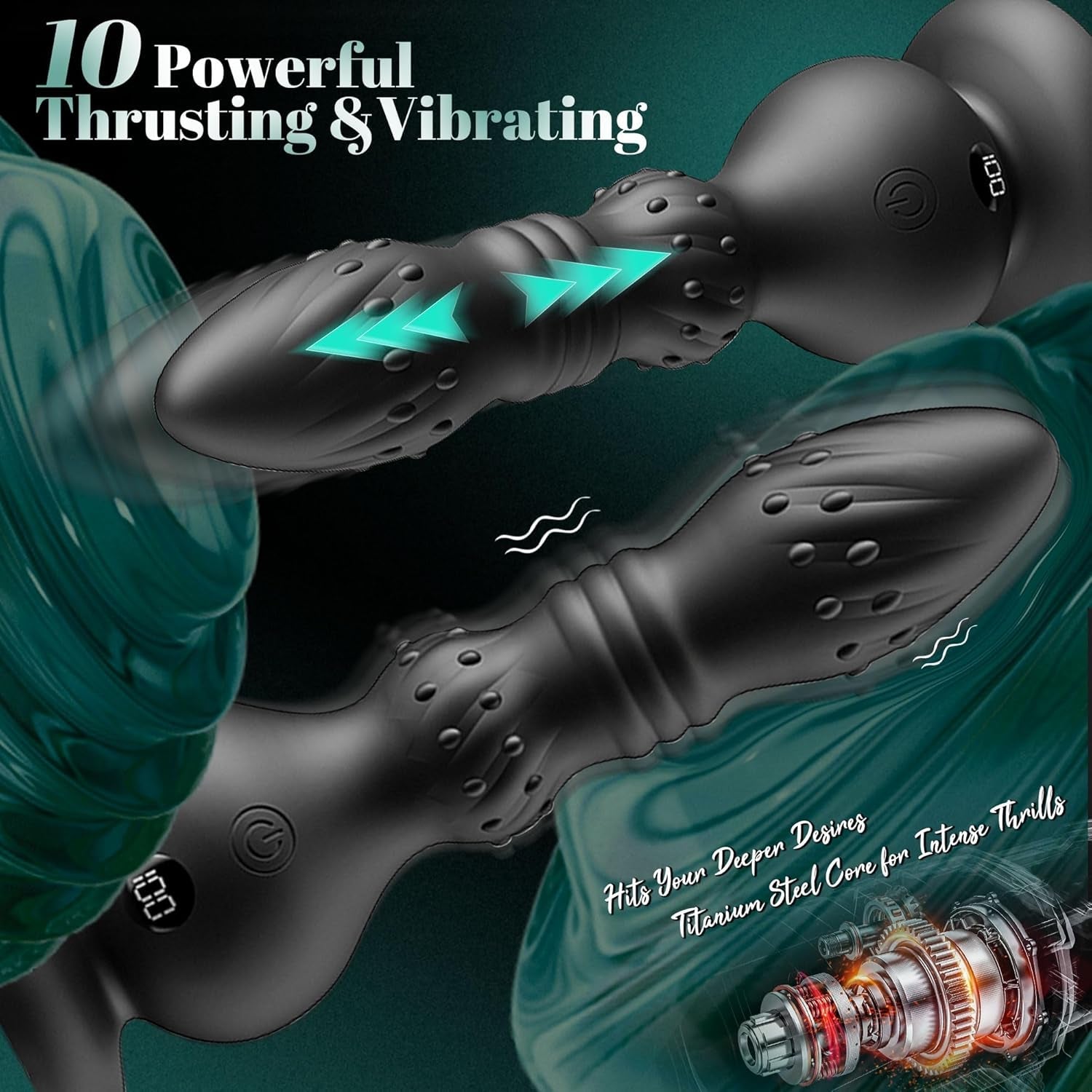 PulseDrive 6 - in - 1 Thrusting Anal Vibrator - Vixen | Nova Network