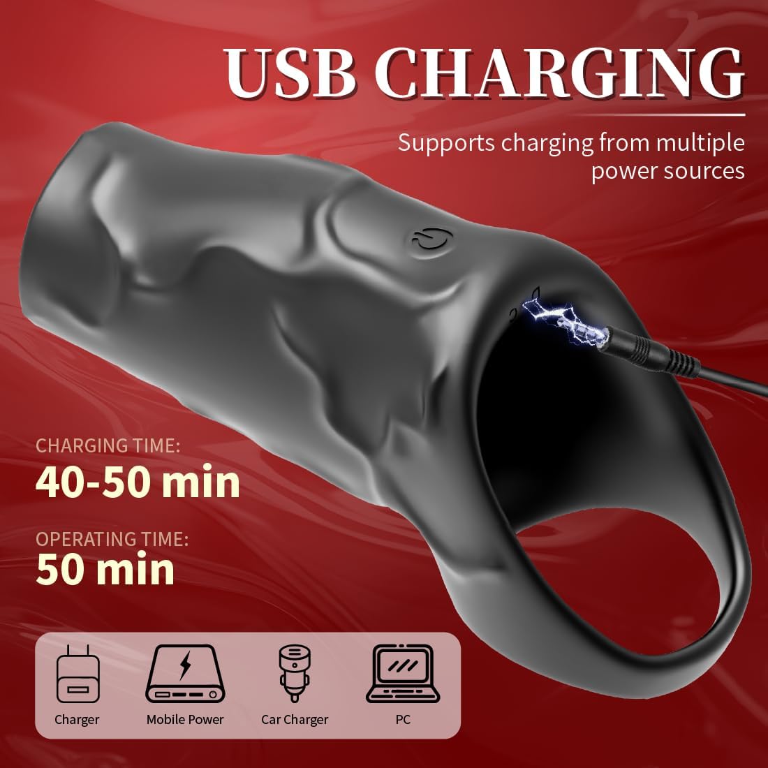 PulseGrip Vibrating Penis Sleeve - Vixen | Nova Network