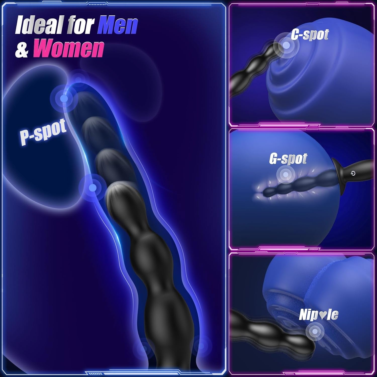 PulseLadder App - Control Anal Beads Vibrator - Vixen | Nova Network