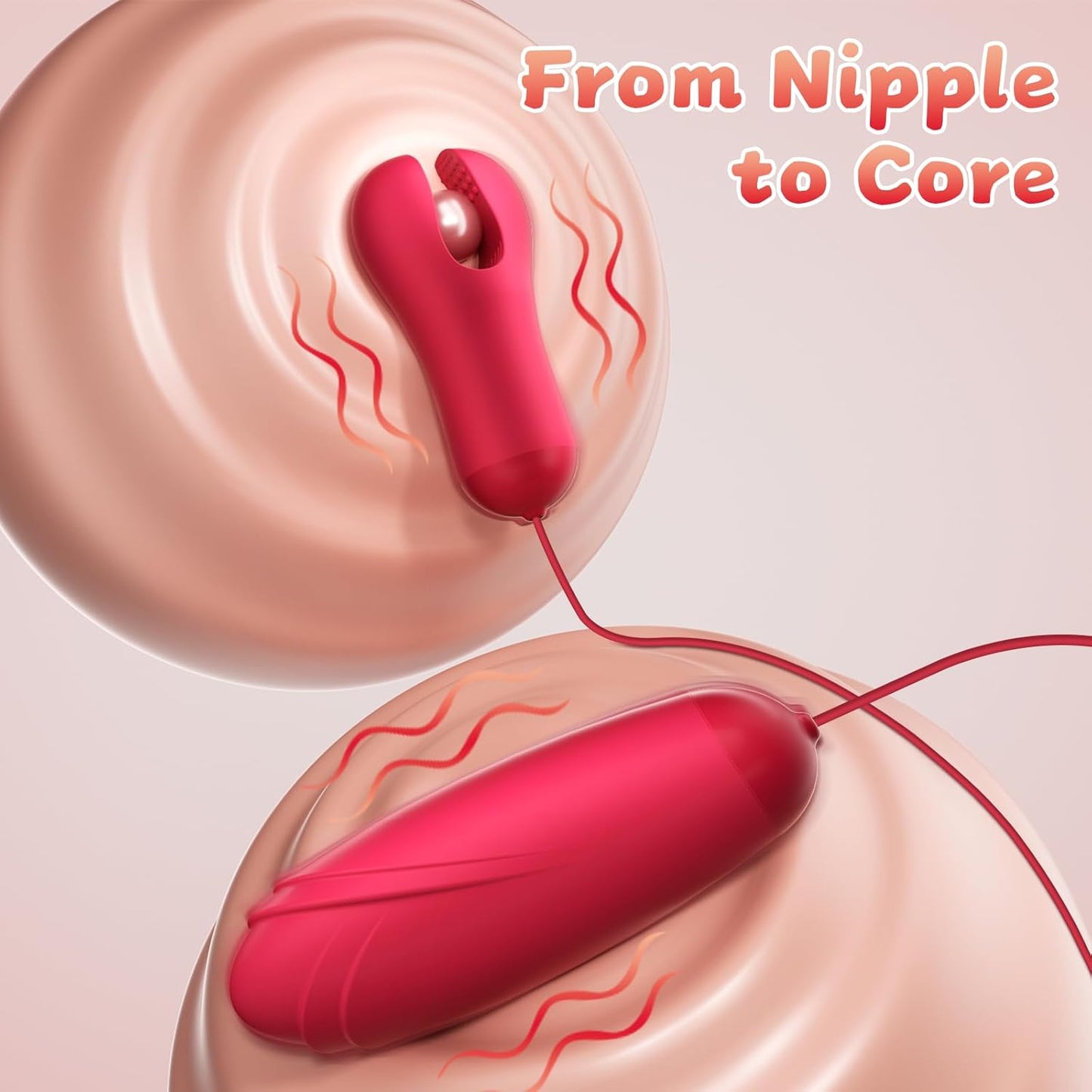 PulseLatch Nipple Clamps with Bullet Egg - Vixen | Nova Network