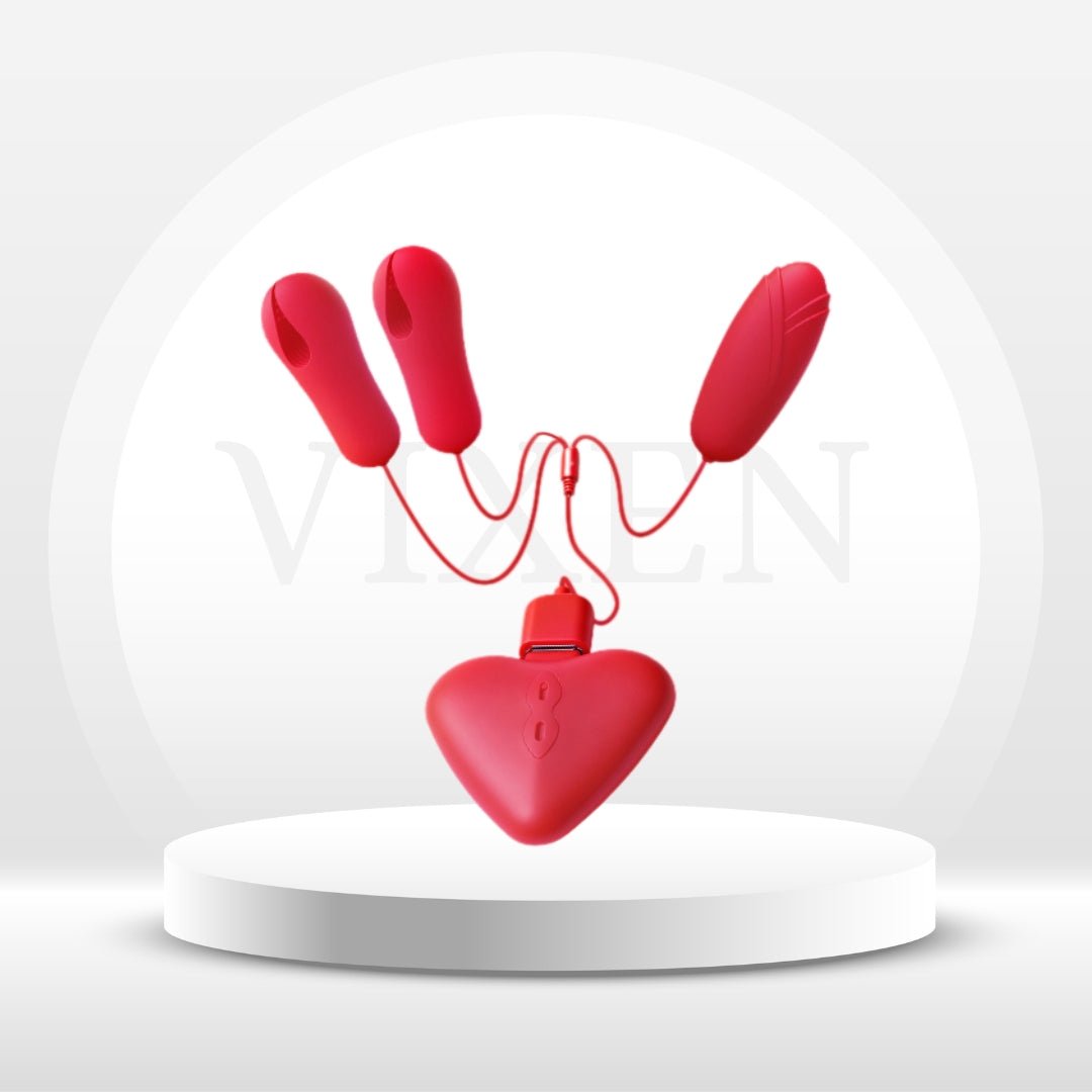 PulseLatch Nipple Clamps with Bullet Egg - Vixen | Nova Network