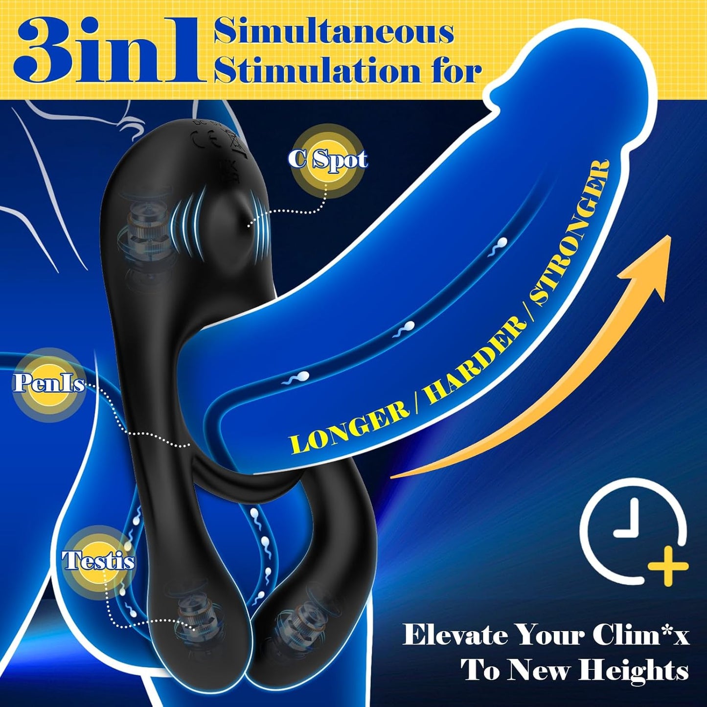 PulseLock 3 - in - 1 Vibrating Cock Ring with Remote - Vixen | Nova Network