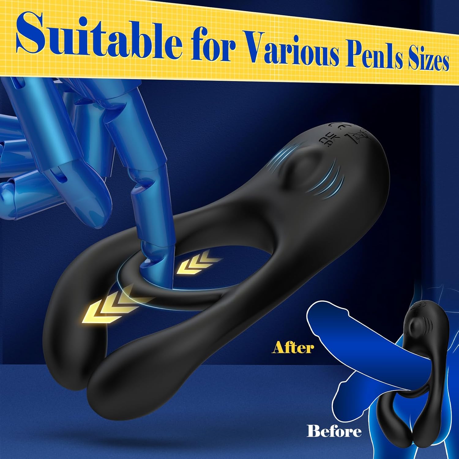 PulseLock 3 - in - 1 Vibrating Cock Ring with Remote - Vixen | Nova Network