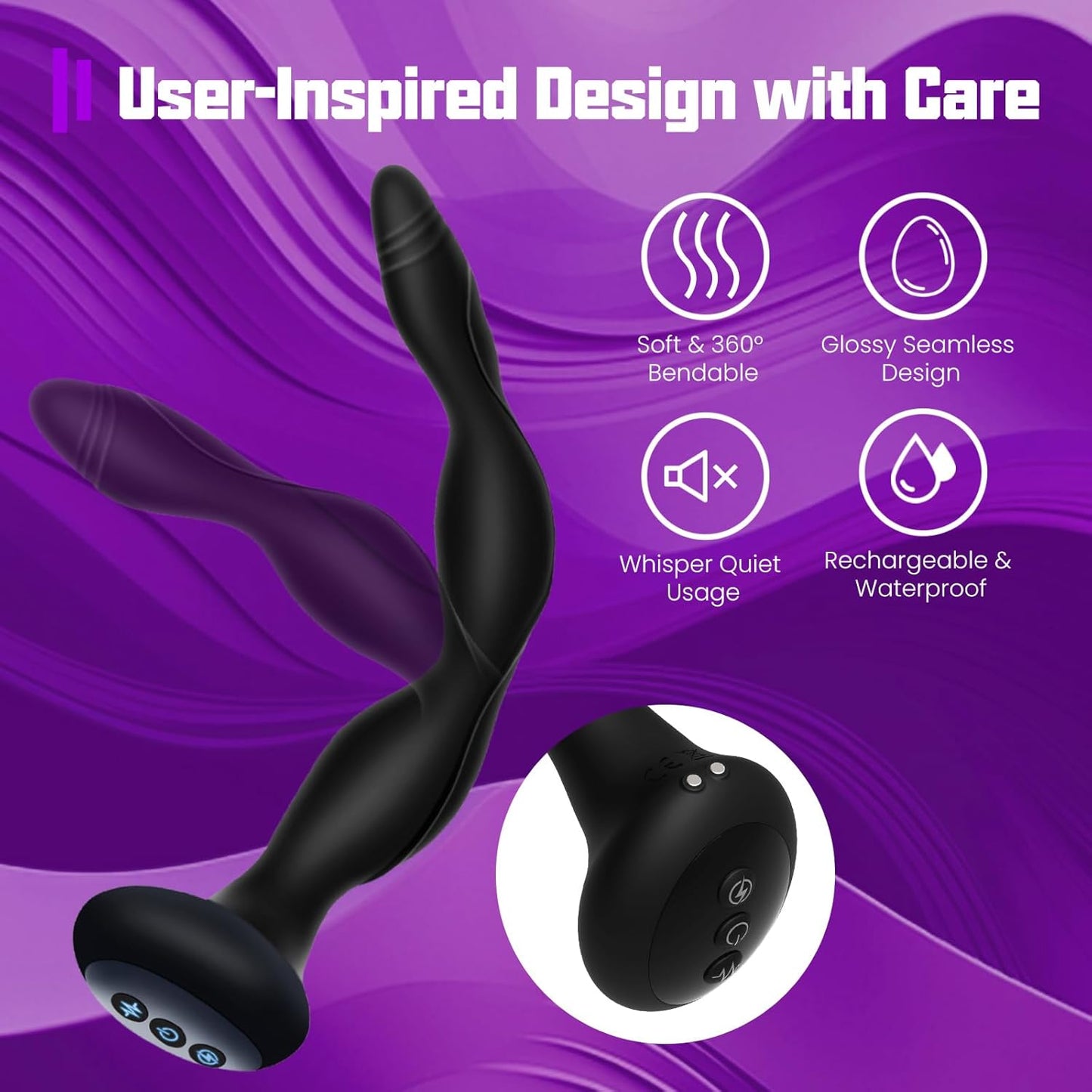 PulseLuxe E - Stim Anal Massager Plug - Vixen | Nova Network