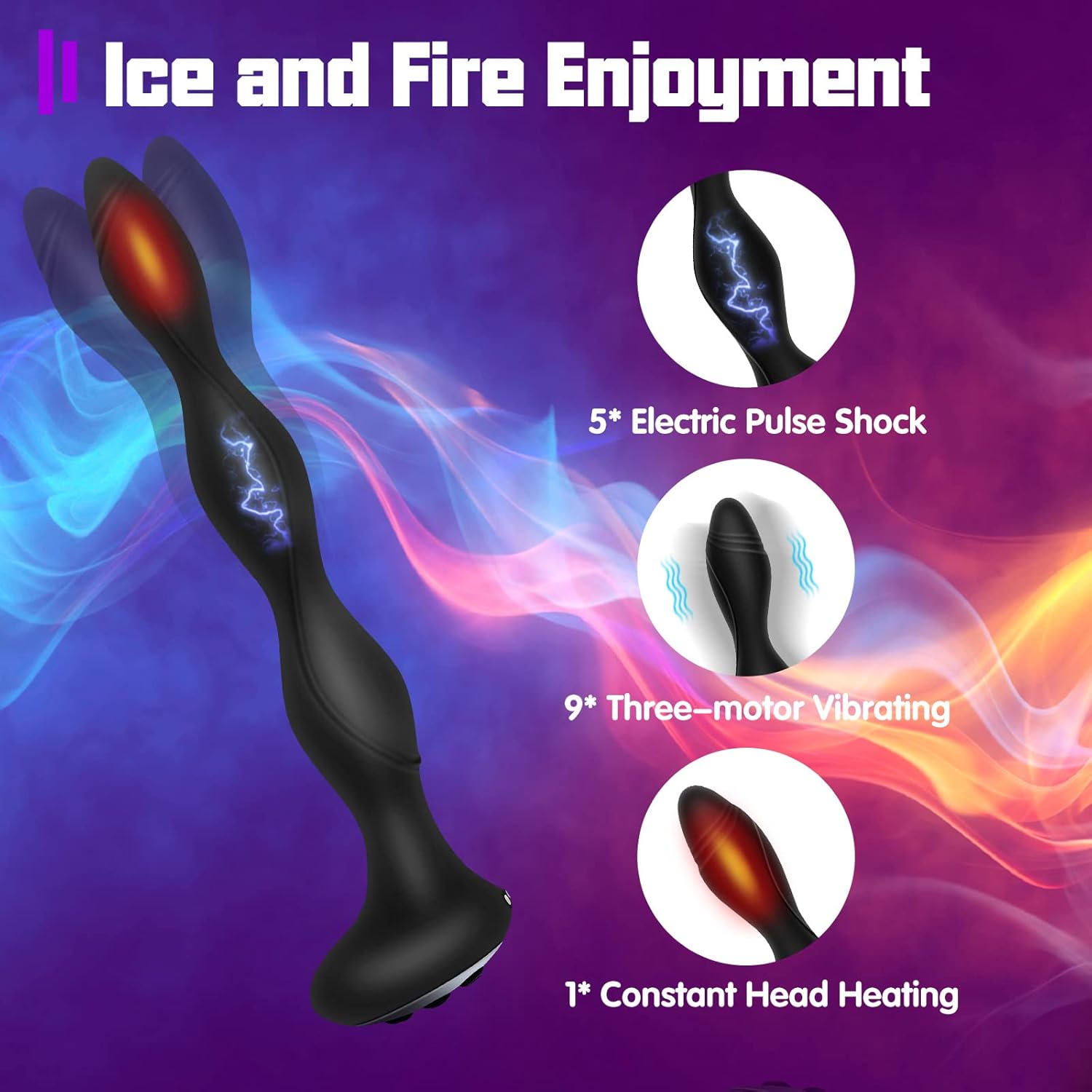 PulseLuxe E - Stim Anal Massager Plug - Vixen | Nova Network