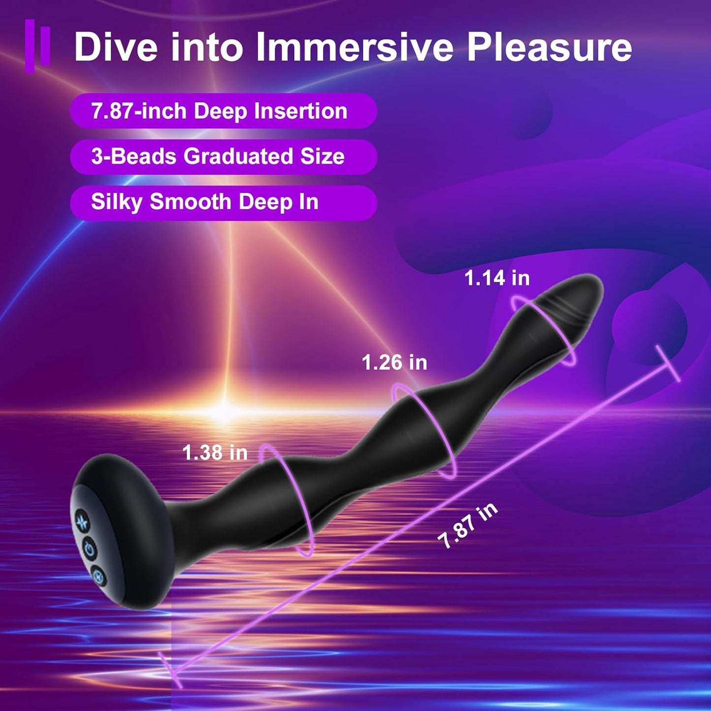 PulseLuxe E - Stim Anal Massager Plug - Vixen | Nova Network