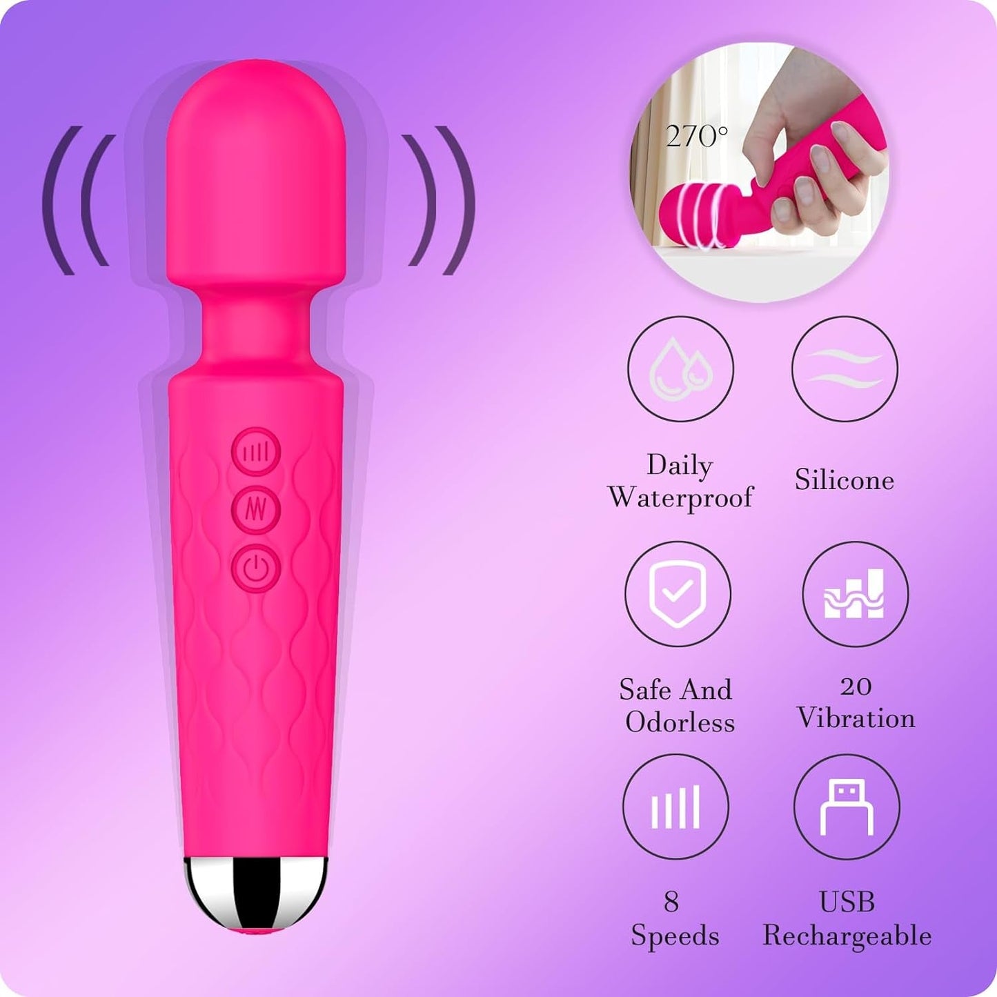 PulseMini G - Spot Wand Vibrator - Vixen | Nova Network