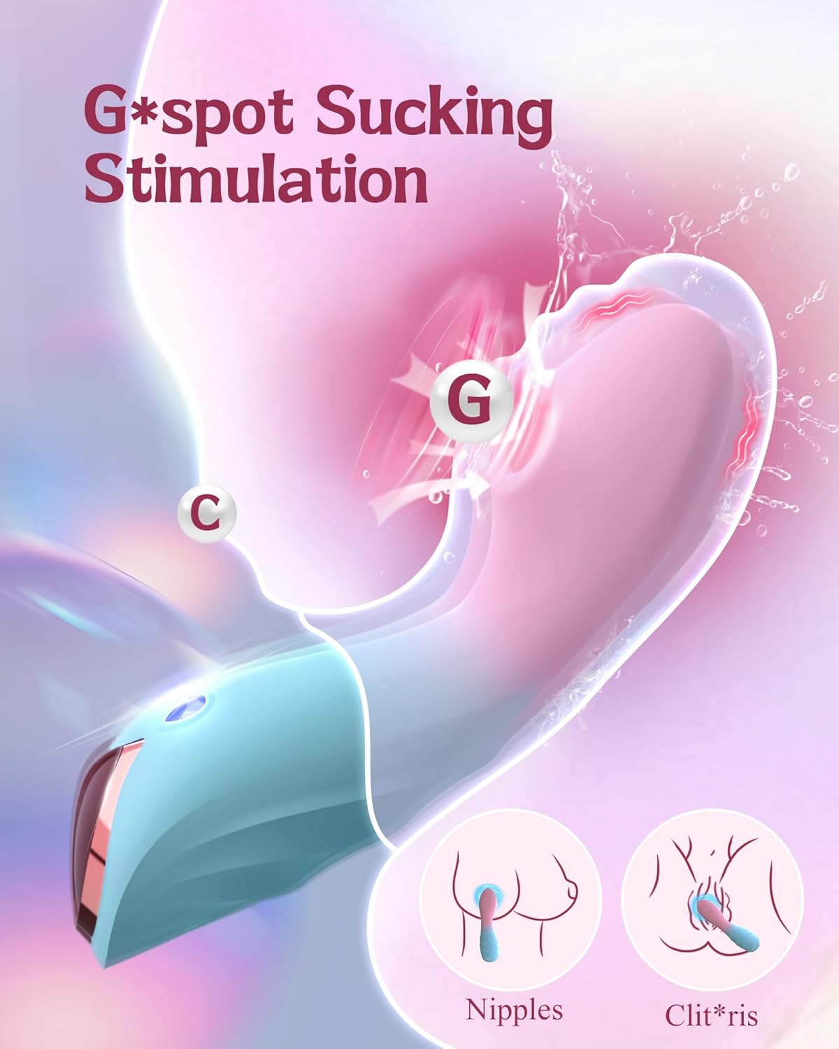 PulsePetal G - Spot & Clit Suction Vibrator - Vixen | Nova Network