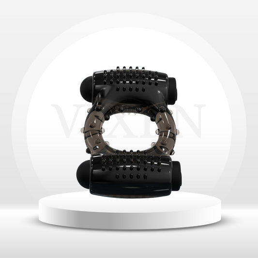 PulseRing Duo Cock Ring – Dual Bullet Vibrator - Vixen | Nova Network